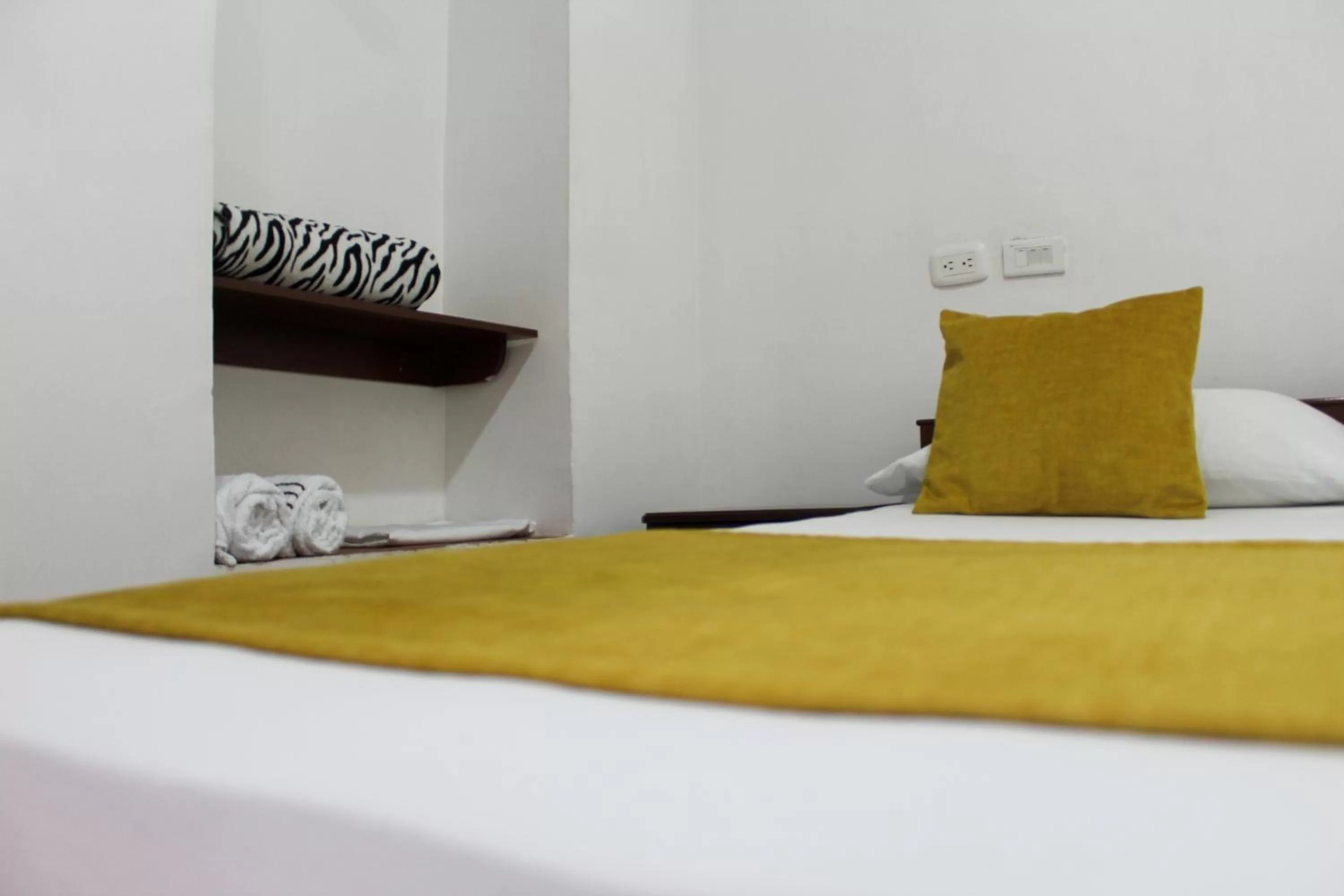 Bed in Hotel Colonial San Felipe