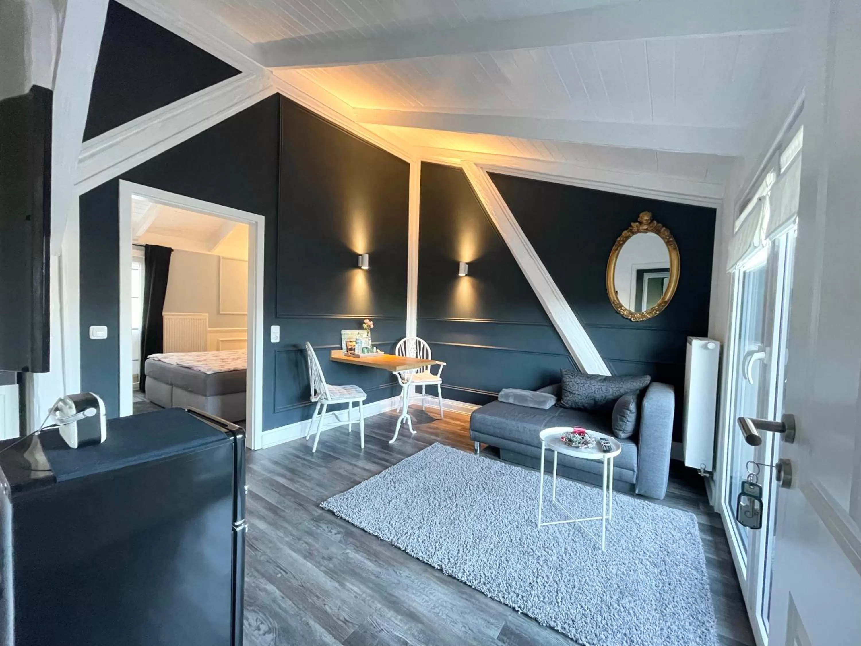 Living room in Rosenhof-Lodge