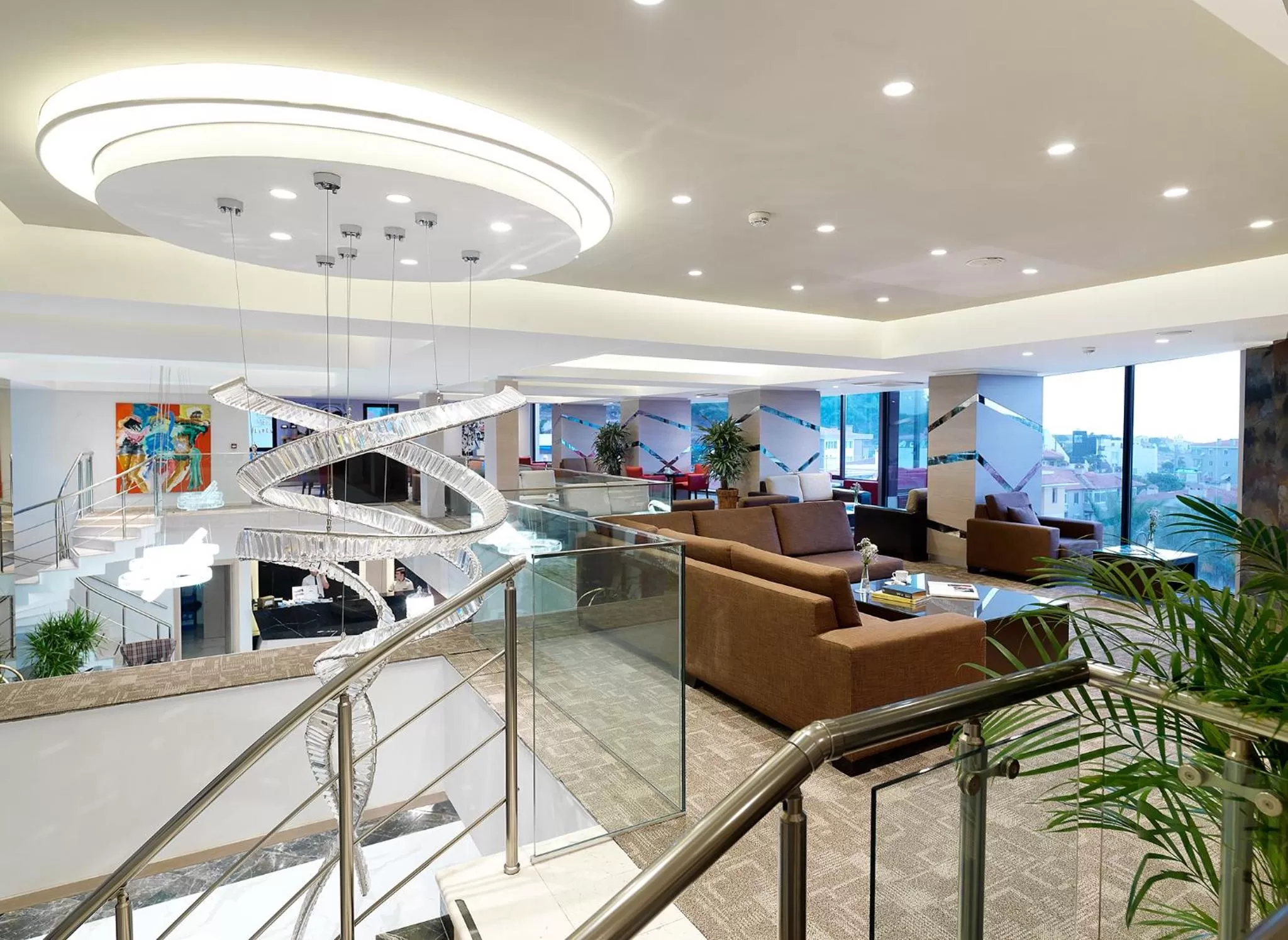 Communal lounge/ TV room in Pırıl Hotel Thermal&Beauty SPA