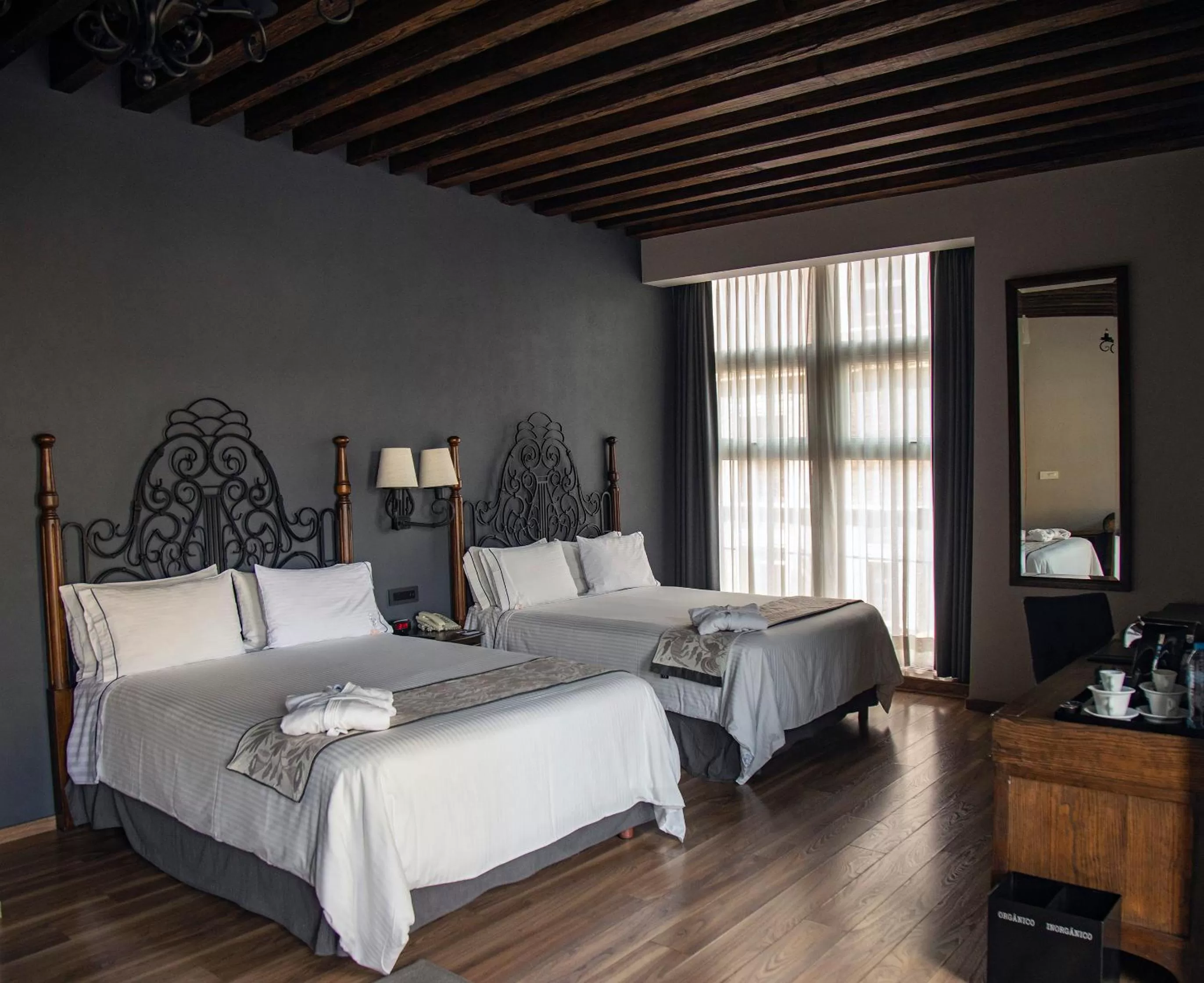 Decorative detail, Bed in Zocalo Central & Rooftop Mexico City