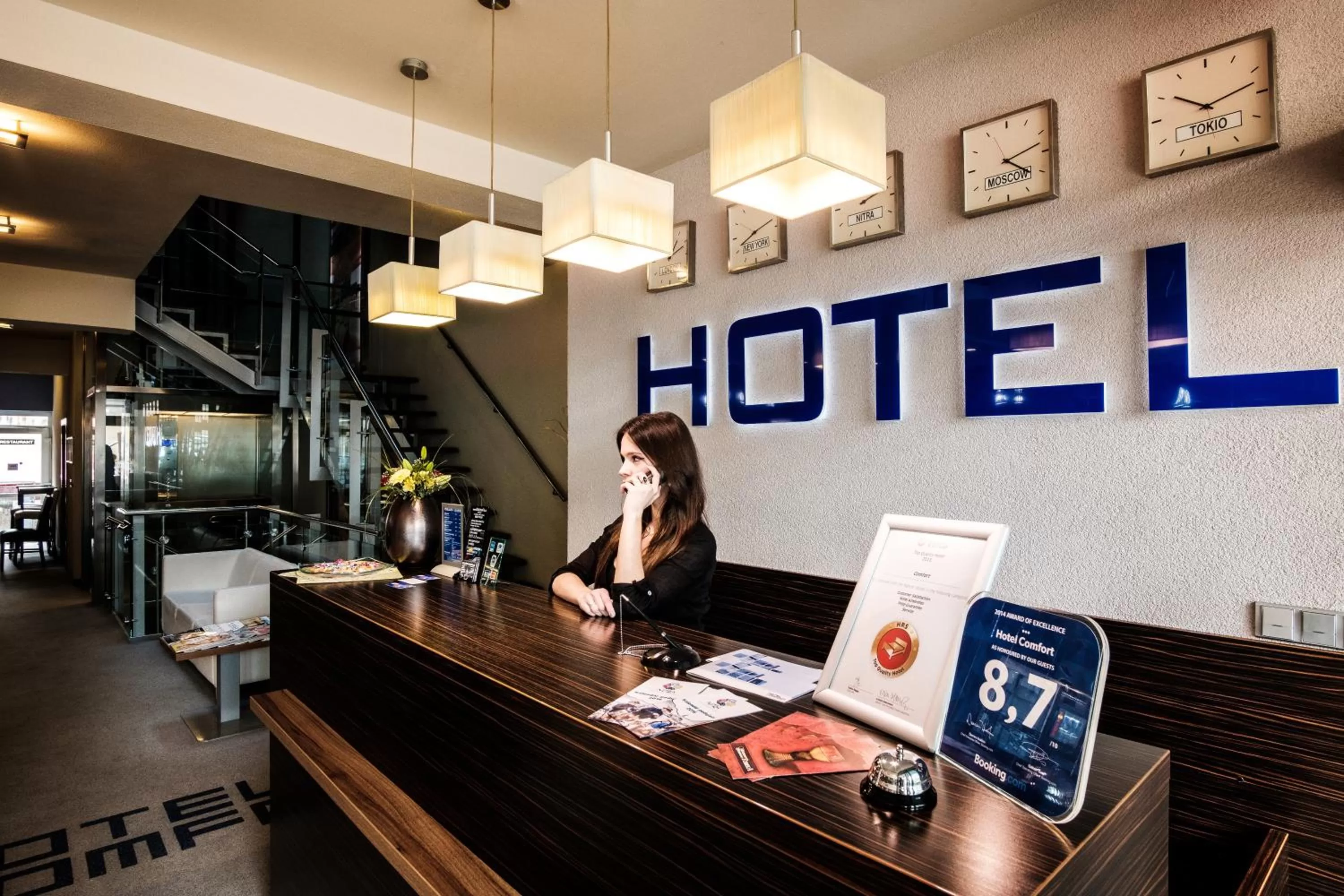 Lobby or reception in Hotel Comfort with free Wellness and Fitness Centrum