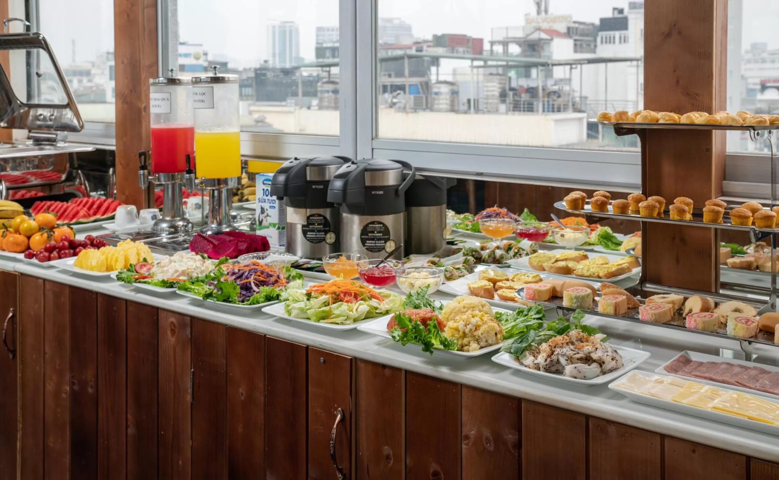 Buffet breakfast in Hanoi Morning Hotel