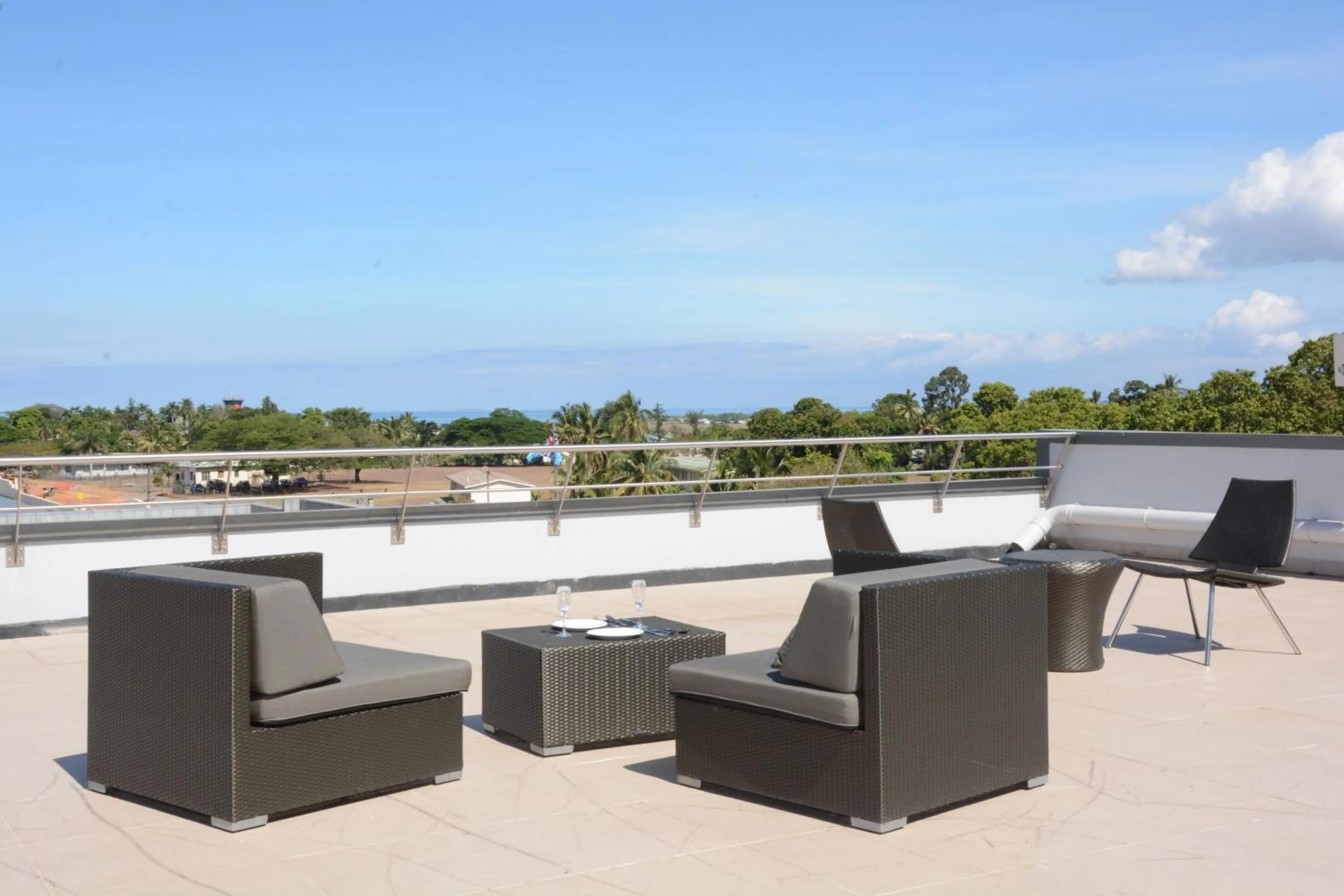 Balcony/Terrace in Ratsun Nadi Airport Apartment Hotel