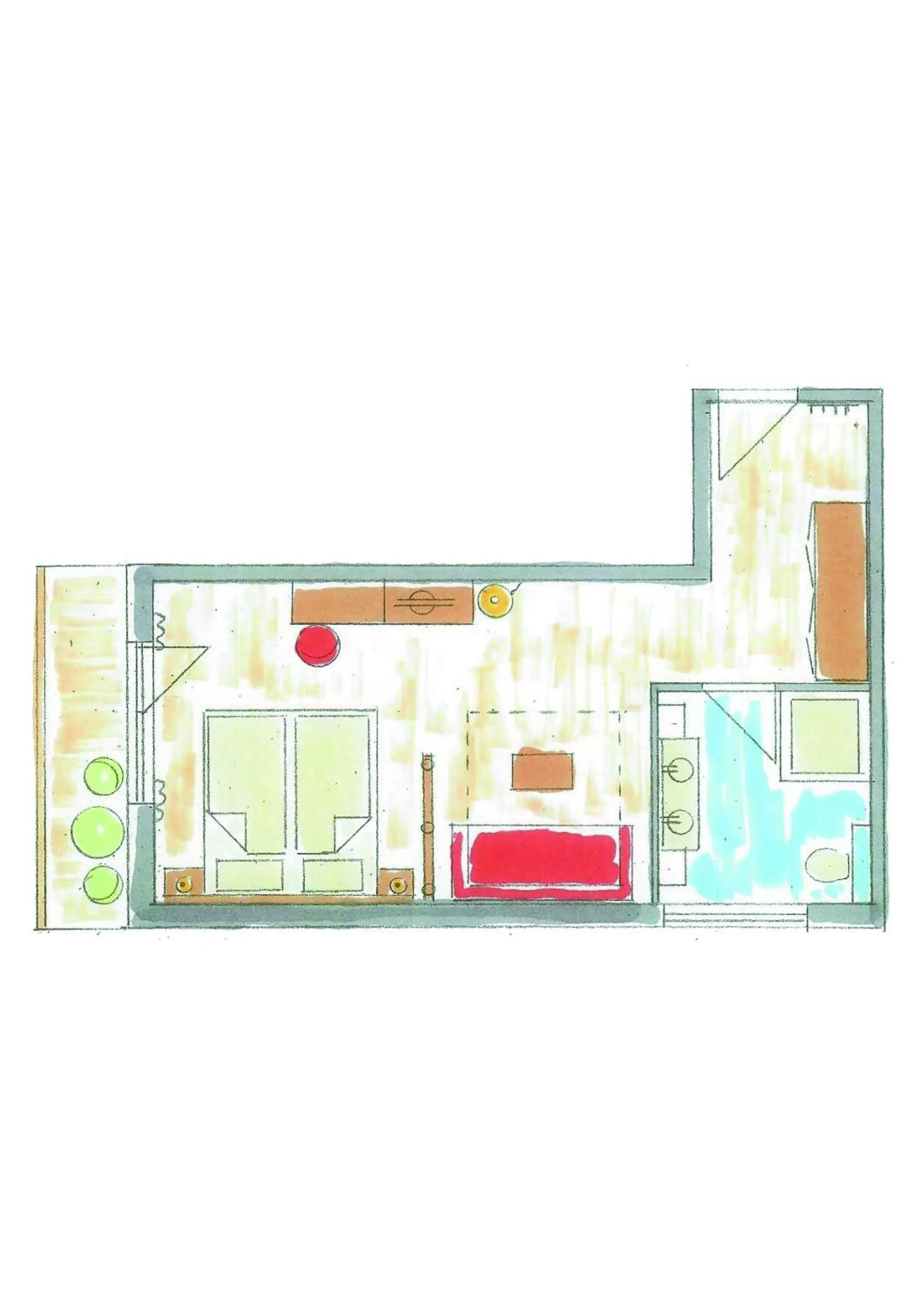 Floor plan in Gasthof Schroll