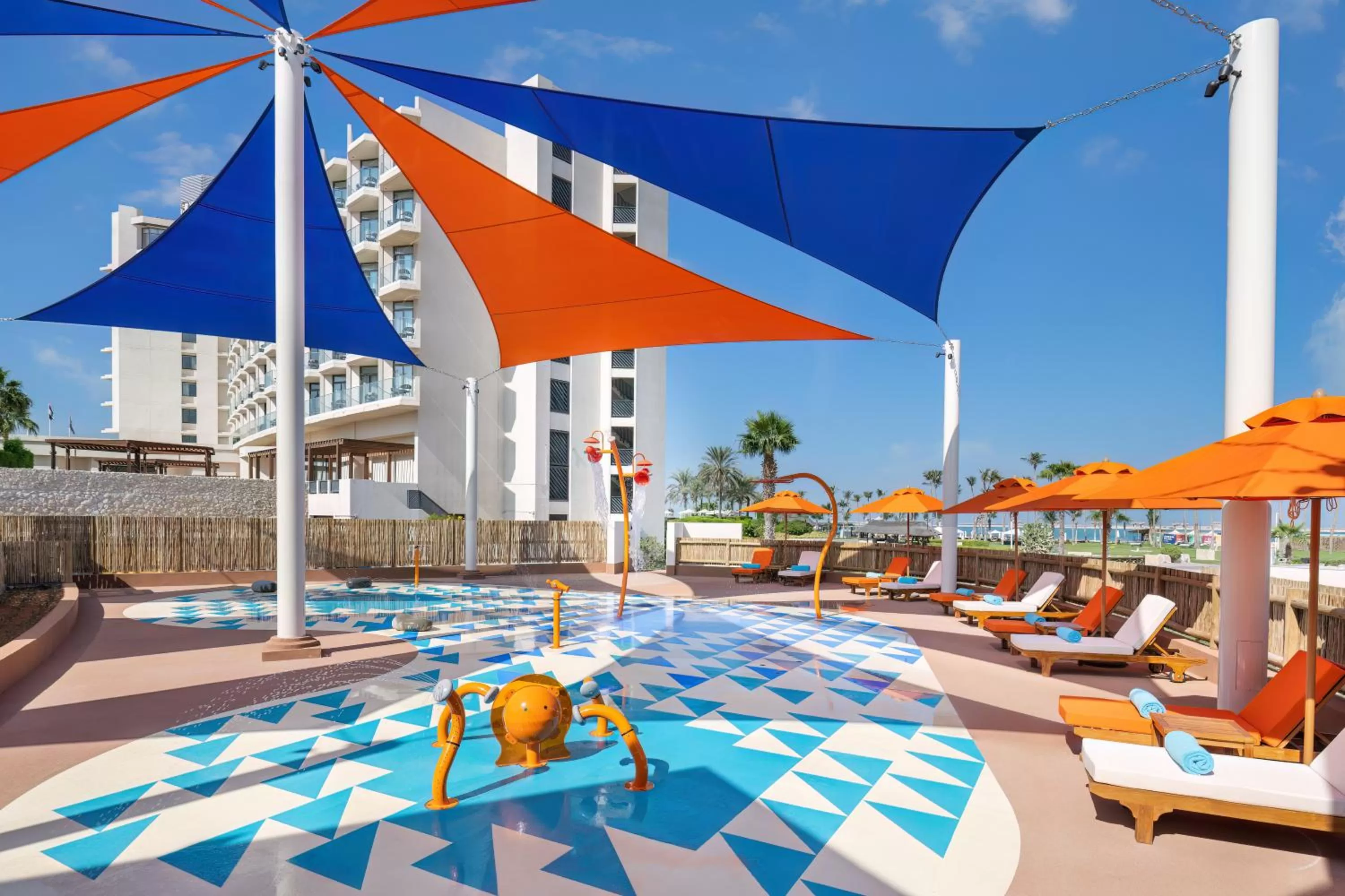 Aqua park in JA Beach Hotel, Dubai