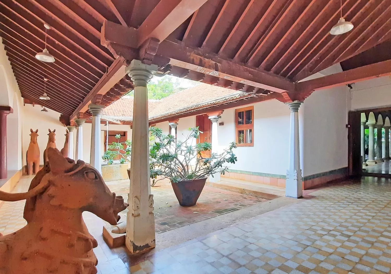 Patio in Saratha Vilas Chettinad