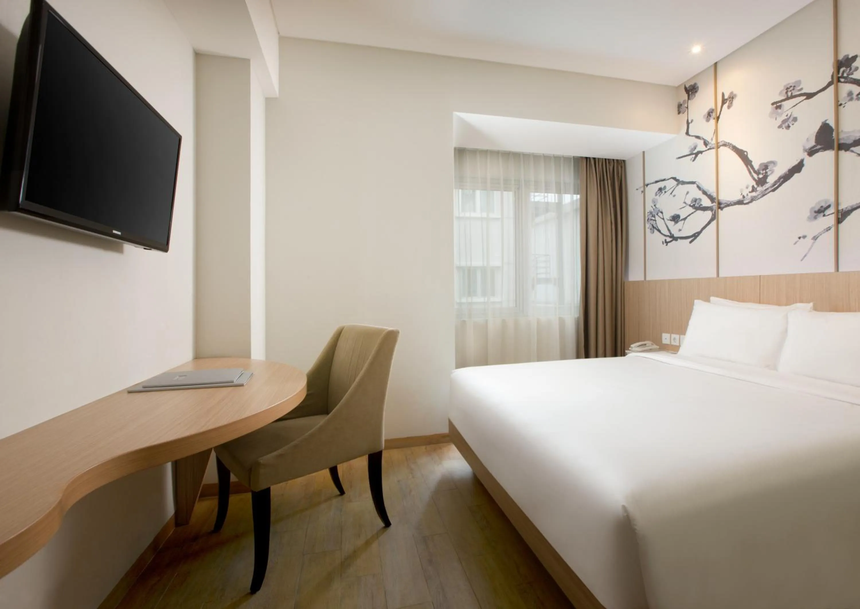 Bedroom, Bed in Hotel Santika Mega City Bekasi
