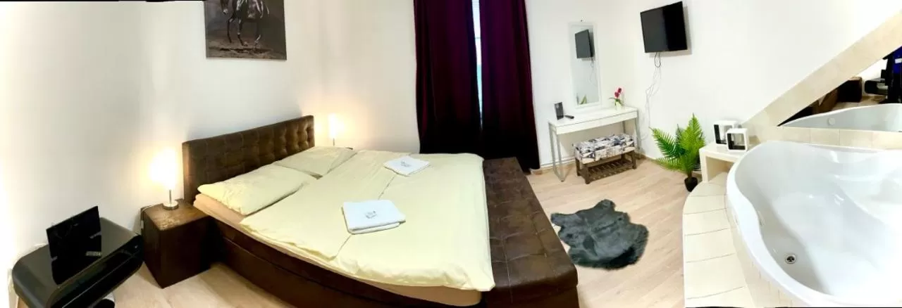 Bed in Hotel Stará Pošta