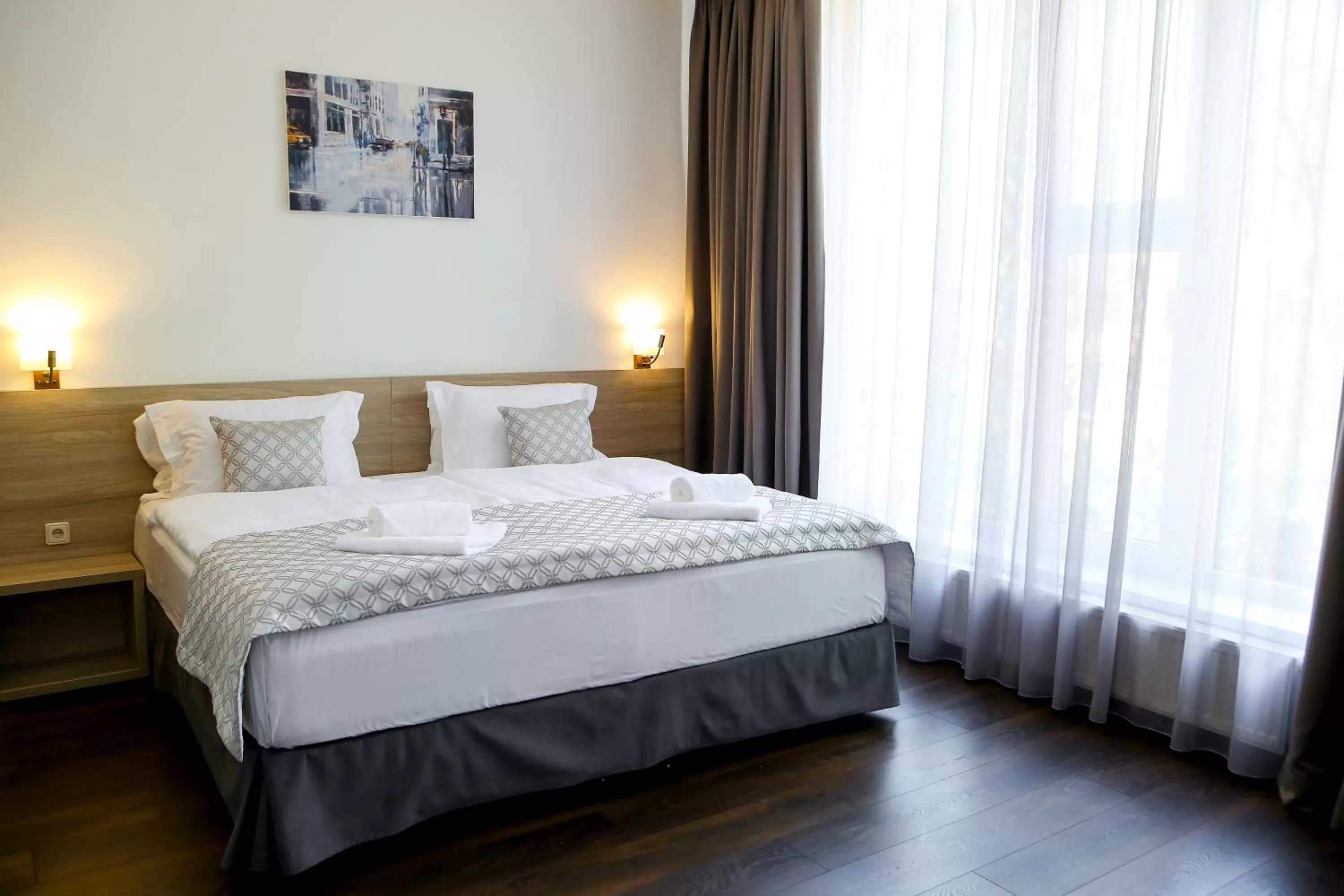 Bed in Hotel Antonio