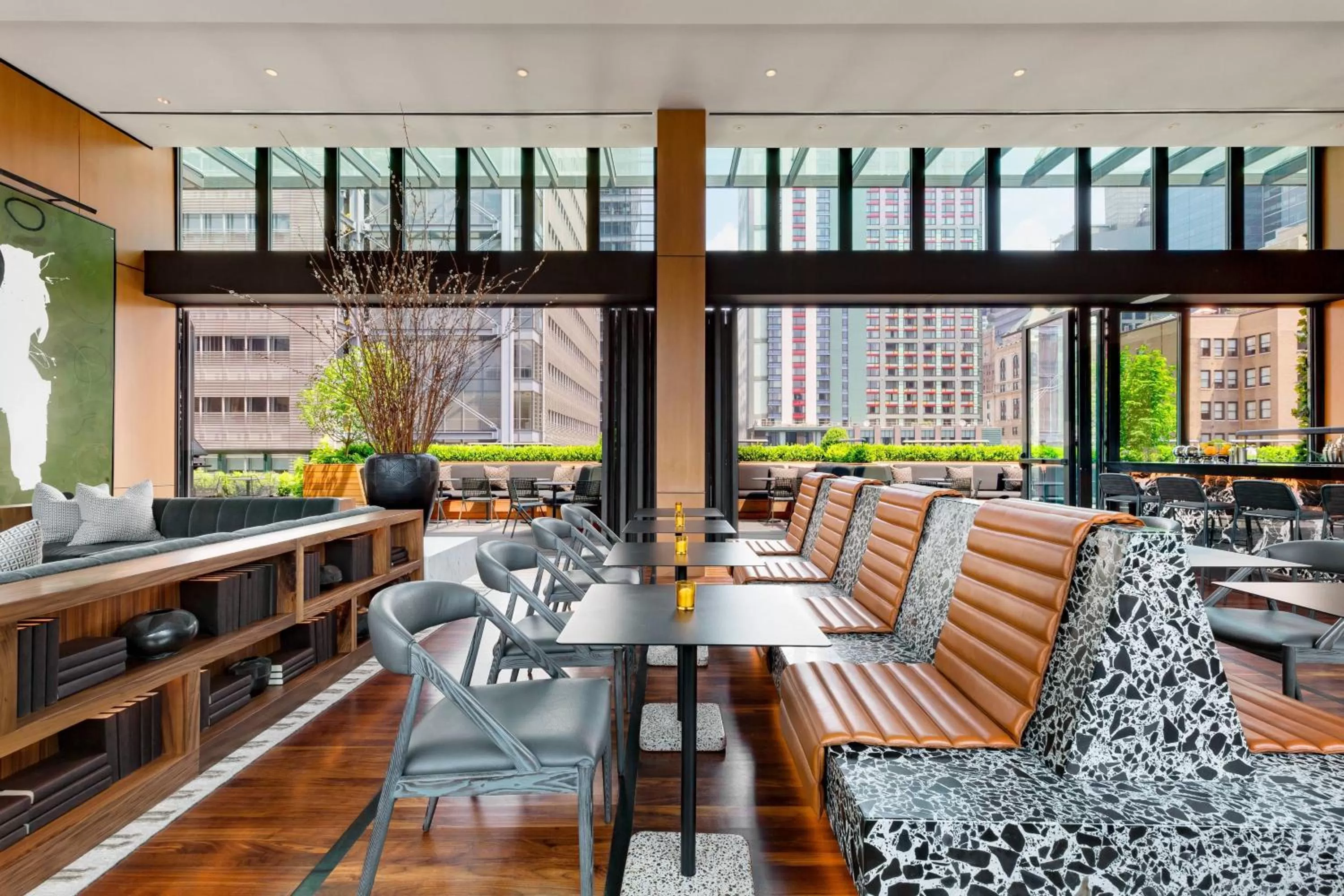 Lounge or bar in AC Hotel by Marriott New York Times Square