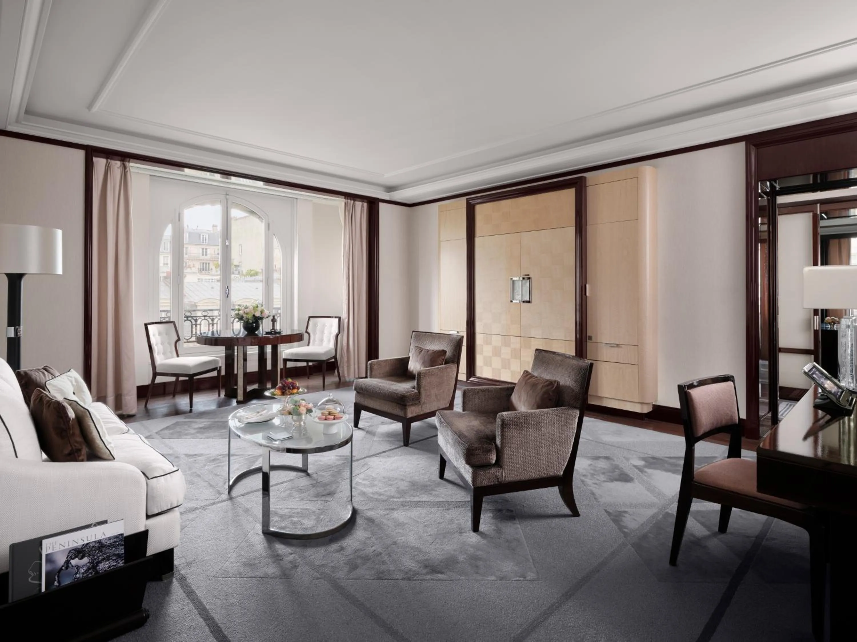 Living room in The Peninsula Paris