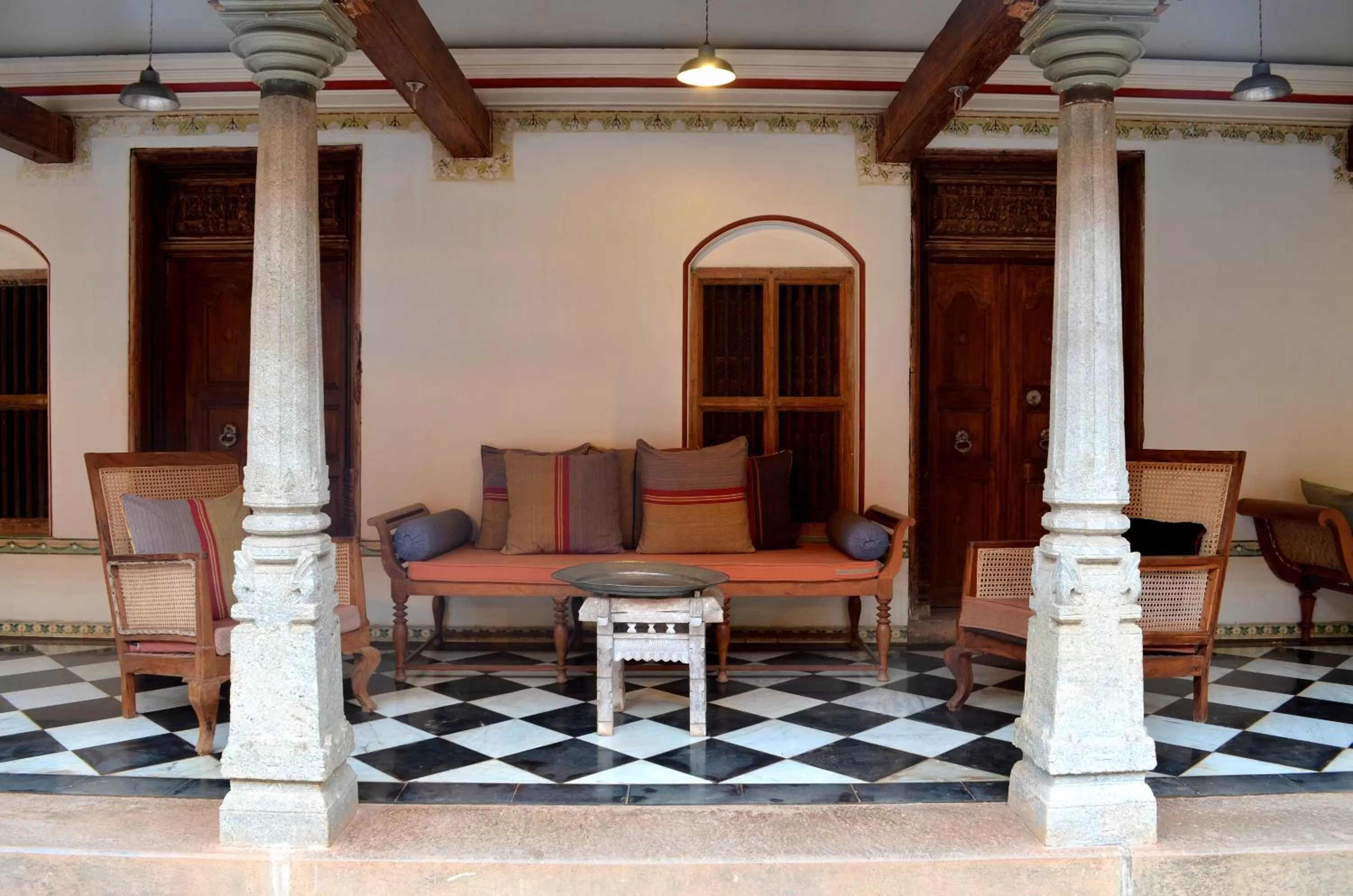 Patio in Saratha Vilas Chettinad