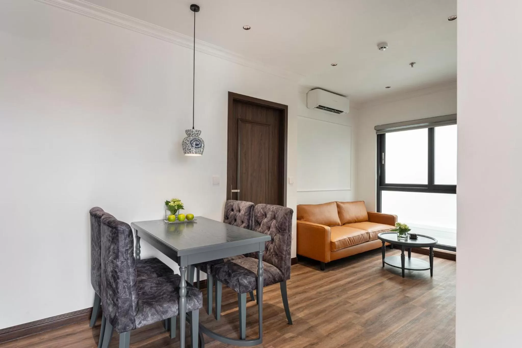 Living room, Dining Area in Paradise Suites Nguyen Khuyen