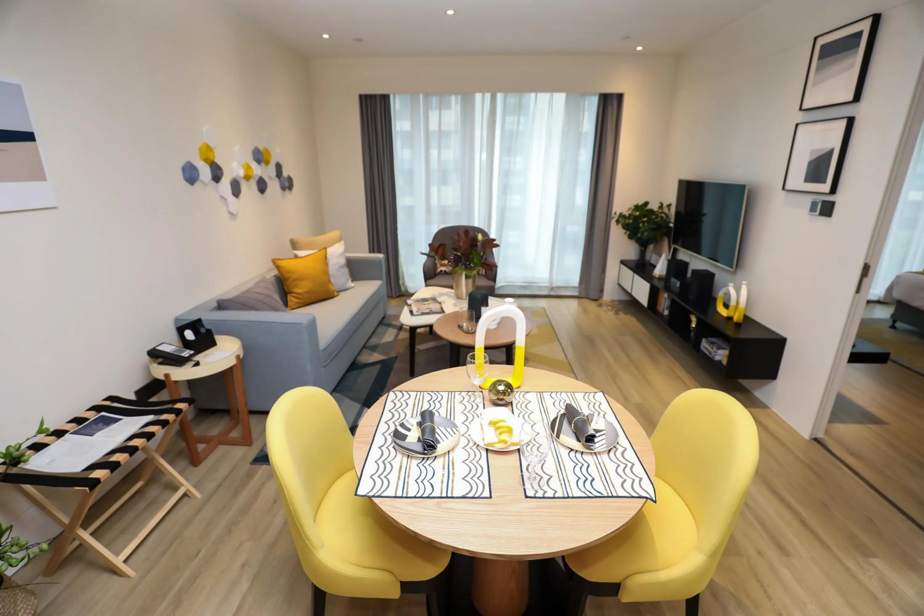 Living room in Citadines Gaoke Liangjiang Chongqing