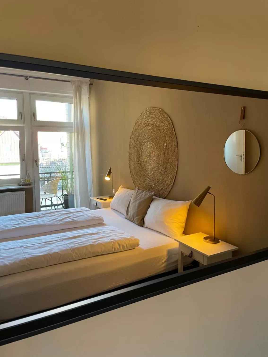 Bed in AUERSTEIN-Hotels auerstein & auerstein-mono