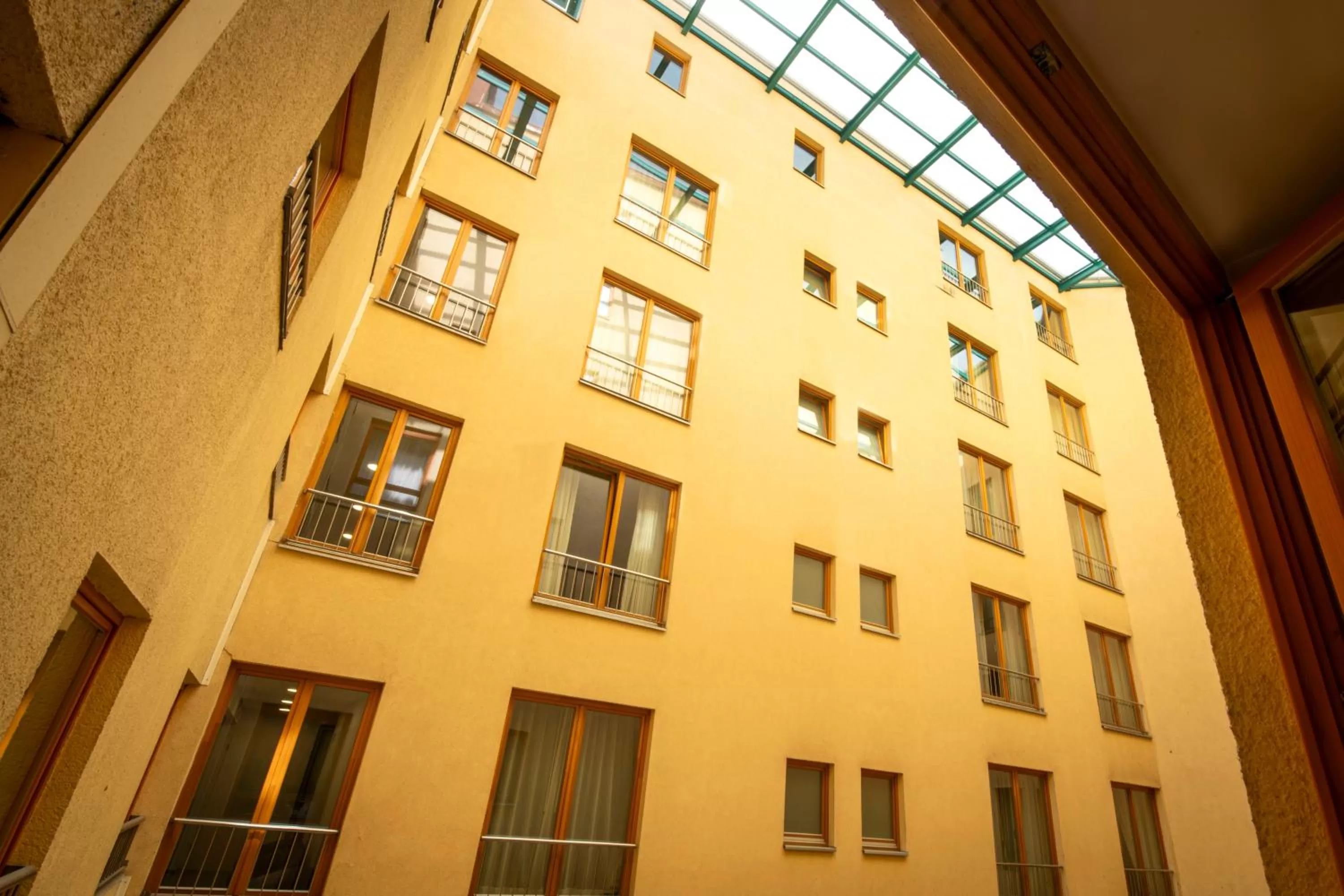 Inner courtyard view in City Hotel Ljubljana