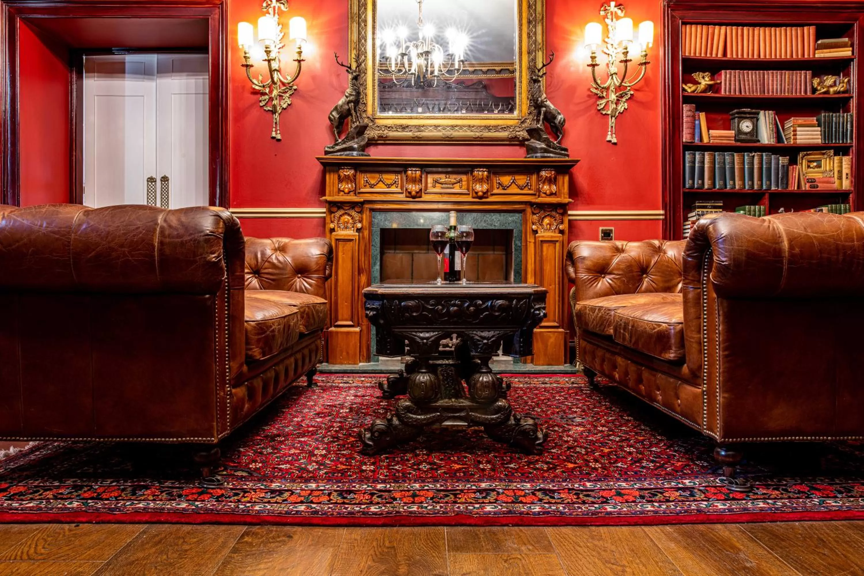 Library in Melville Castle Hotel