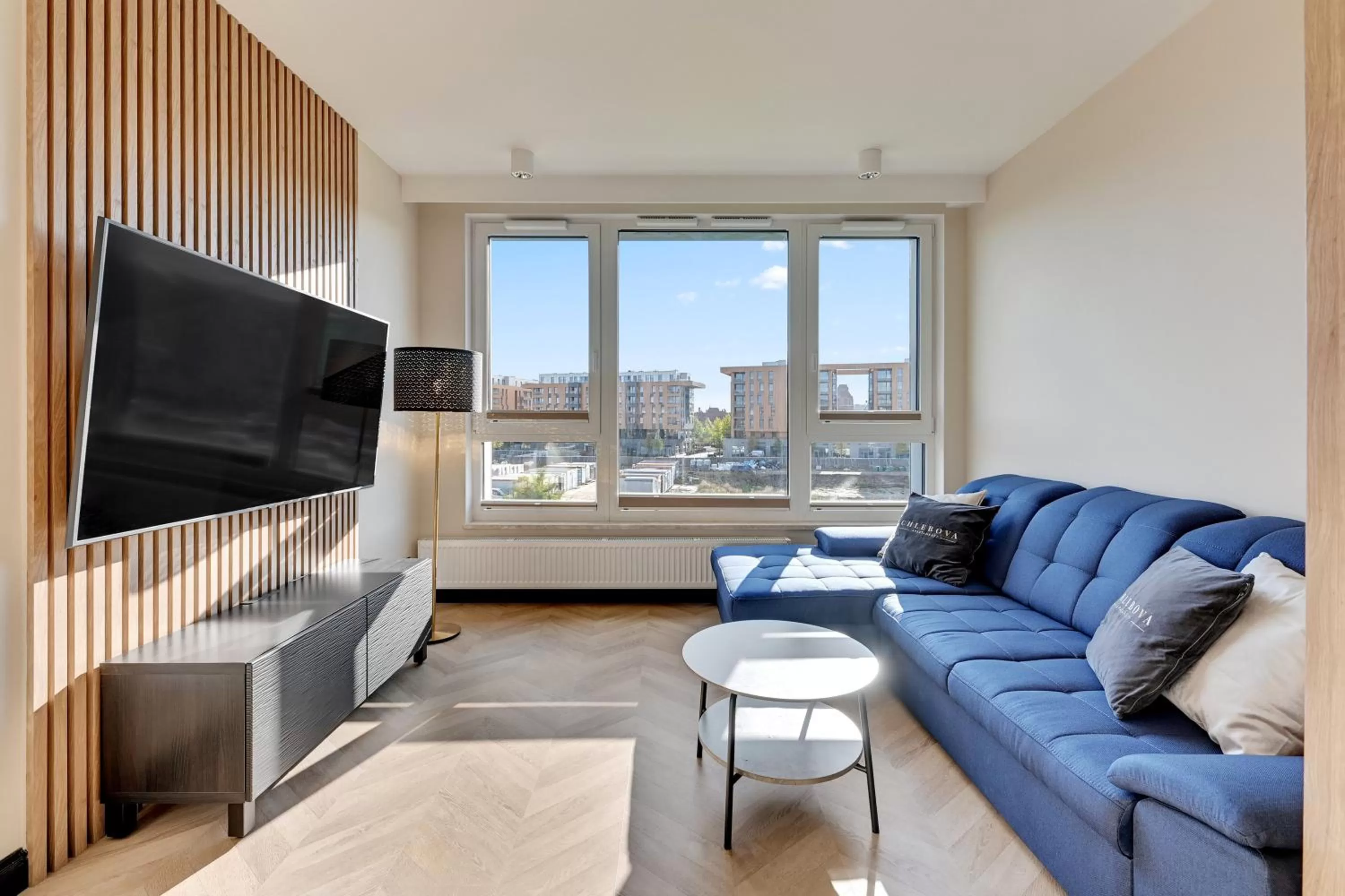 Living room in RentPlanet - Apartamenty Chlebova