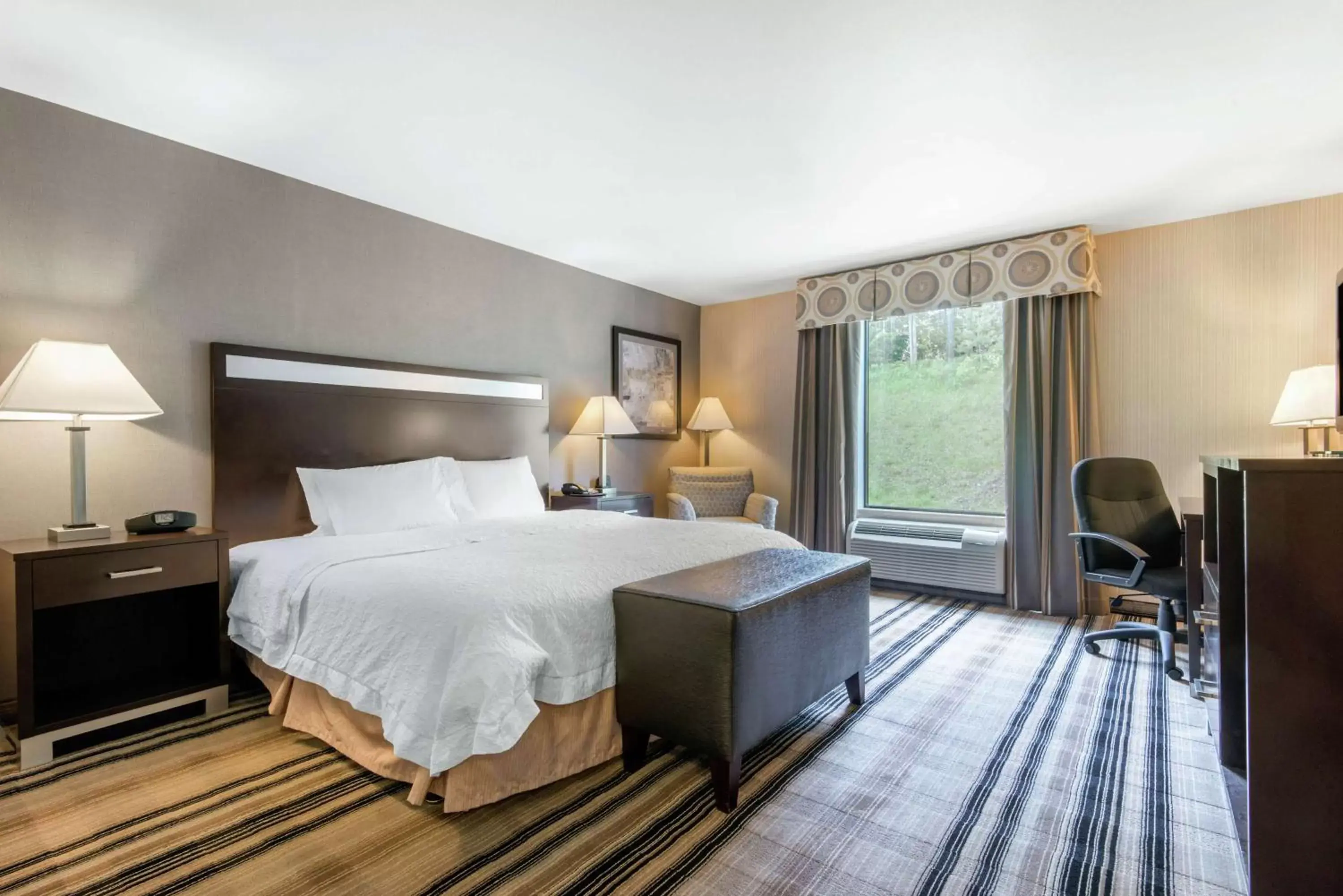 King Room with Accessible Tub - Mobility and Hearing Access/Non-Smoking in Hampton Inn Meadville King Room with Accessible Tub - Mobility and Hearing Access/Non-Smoking in Hampton Inn Meadville