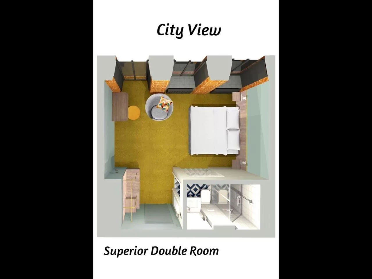 Floor Plan in Four Rooms City