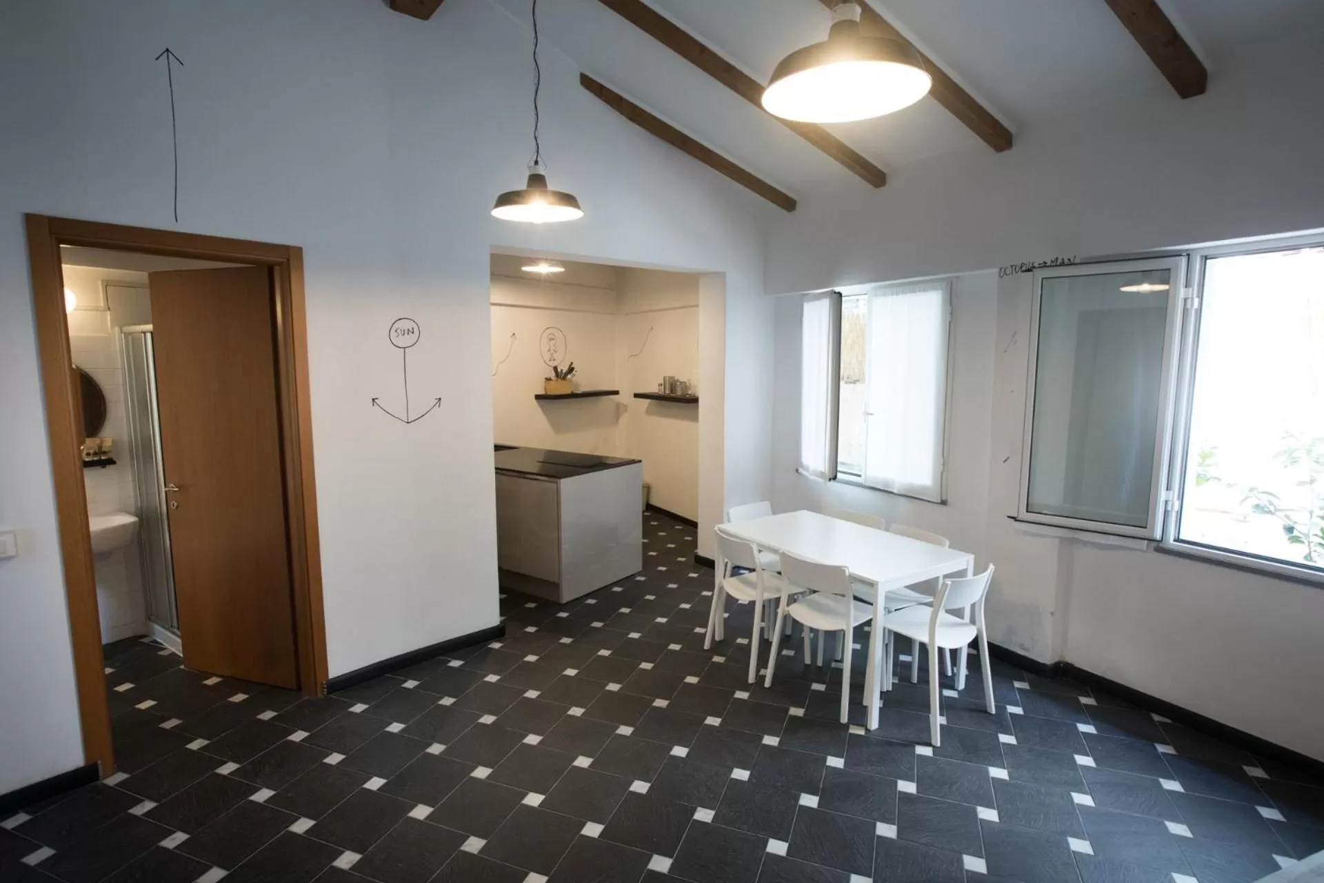 Kitchen or kitchenette in Boutique Hotel Novecento