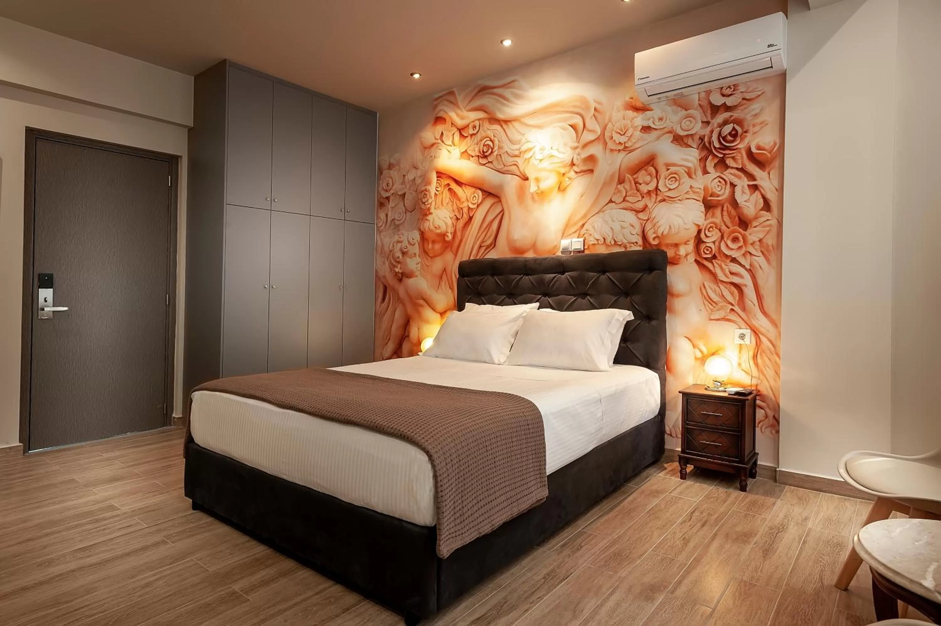 Bed in Pallada Athens boutique rooms & apartments