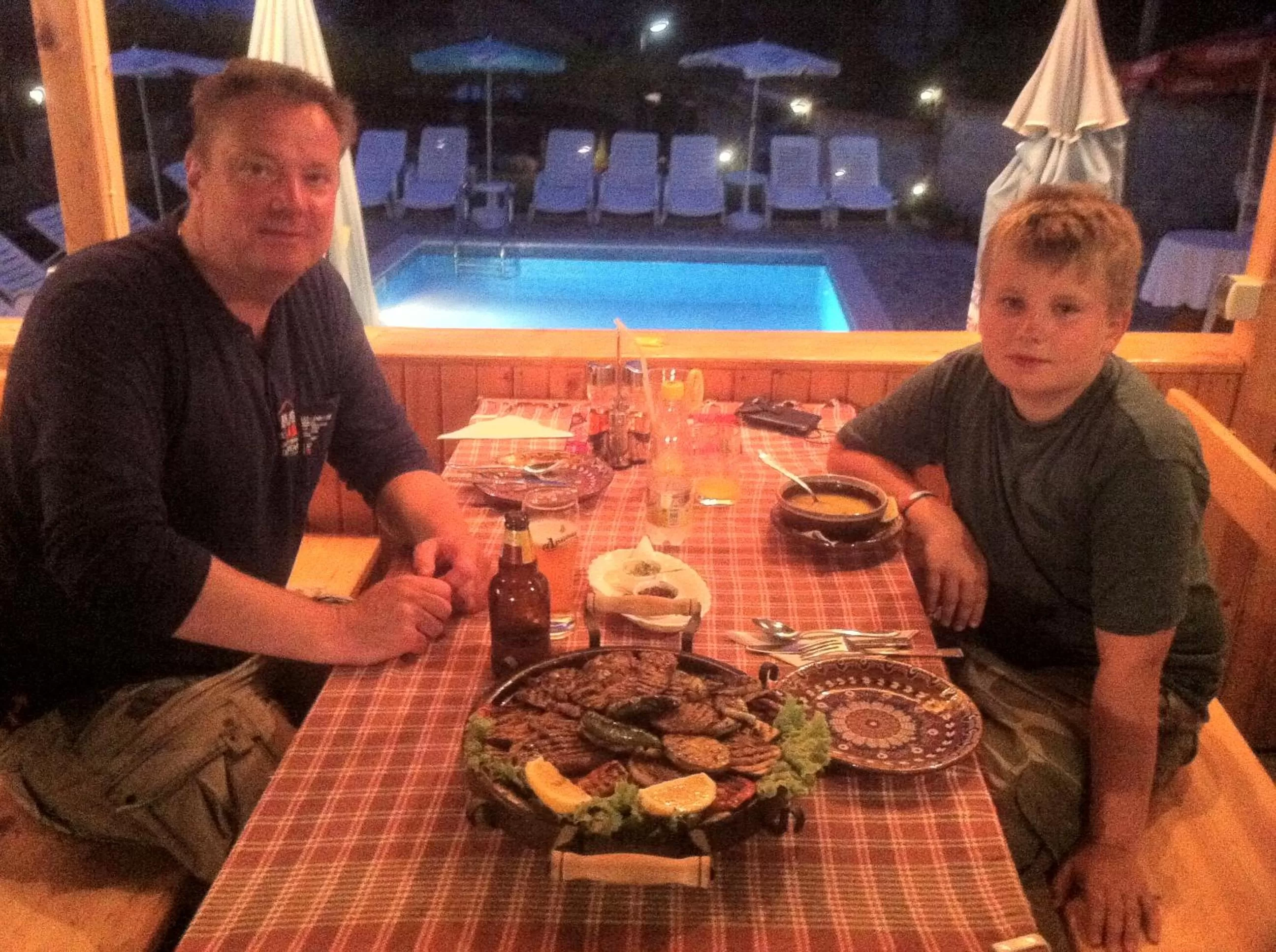 Dining area in Hotel Poseidon