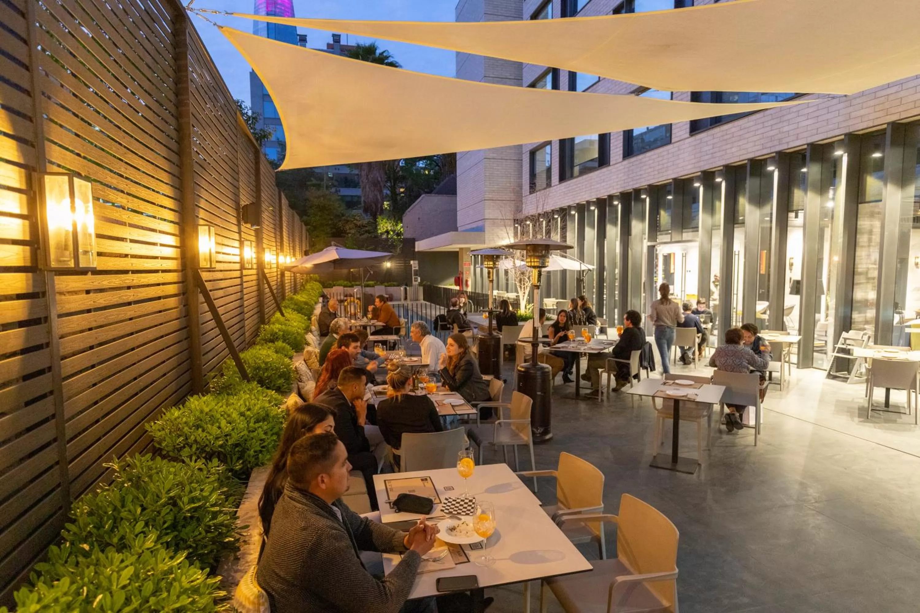 Patio in Ola Santiago Providencia, Tapestry Collection by Hilton