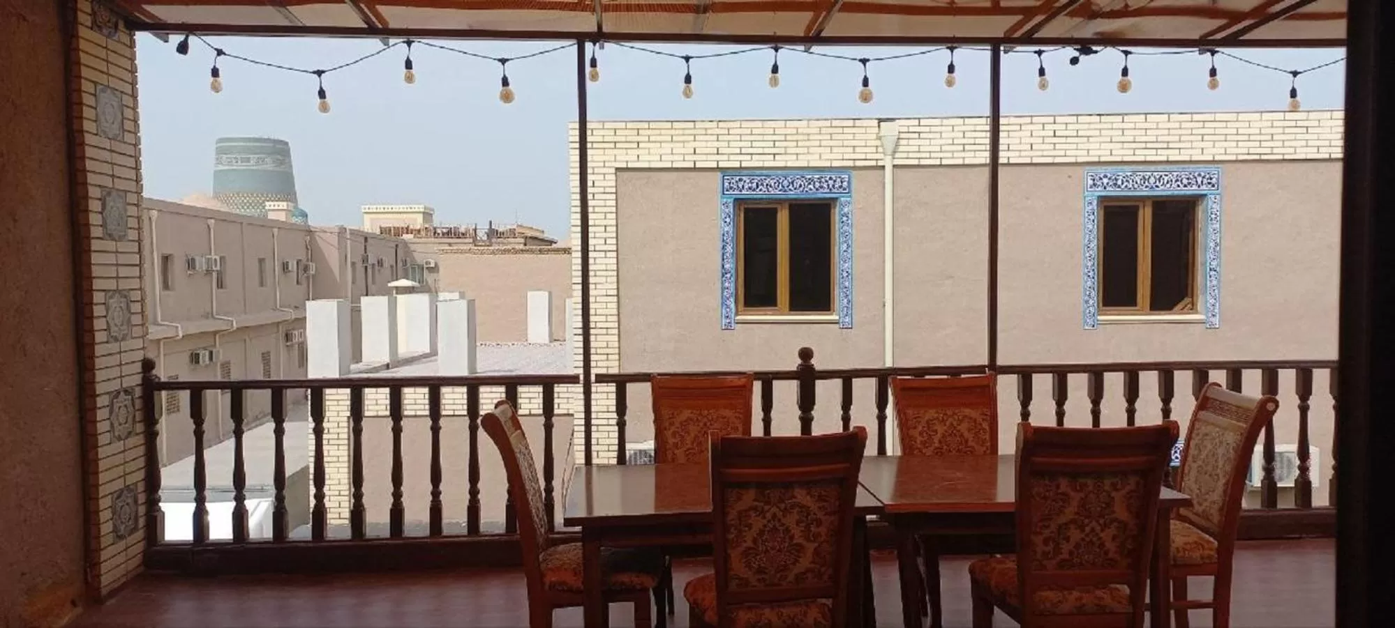 Balcony/Terrace in Hotel Euro Asia Khiva in Ichan Qala