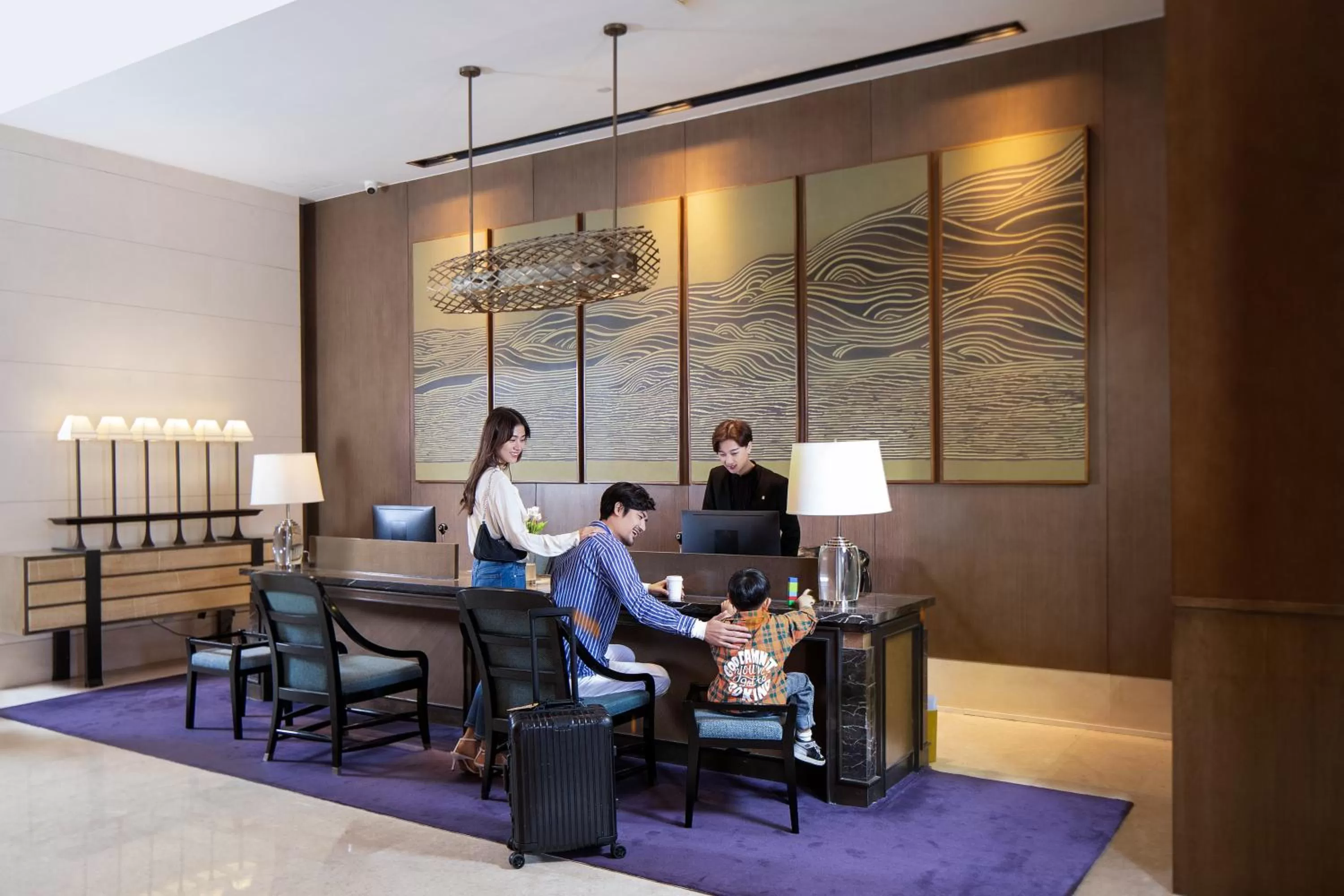 Lobby or reception in Pan Pacific Serviced Suites Ningbo