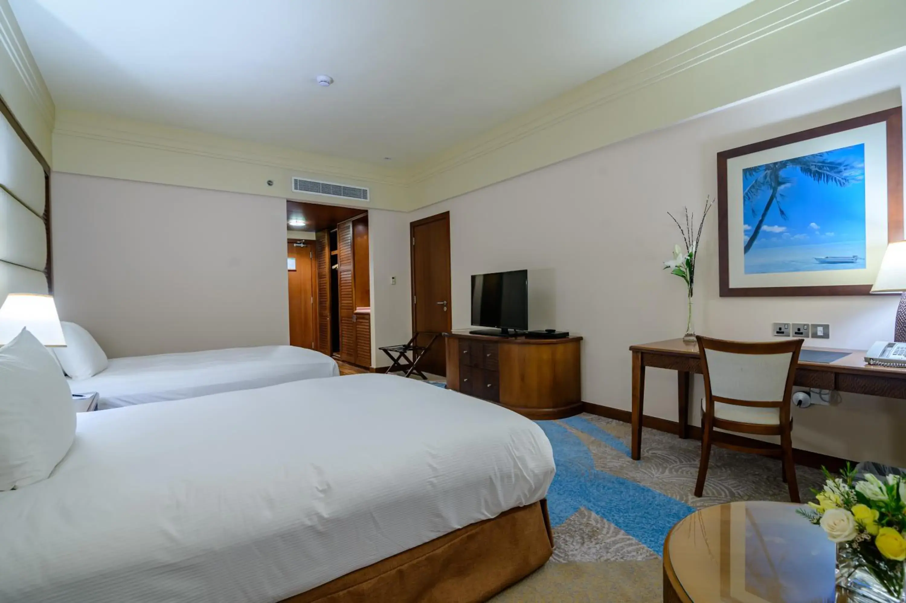 Deluxe Double room, sea view, Two Double beds with balcony in Danat Jebel Dhanna Resort Deluxe Double room, sea view, Two Double beds with balcony in Danat Jebel Dhanna Resort