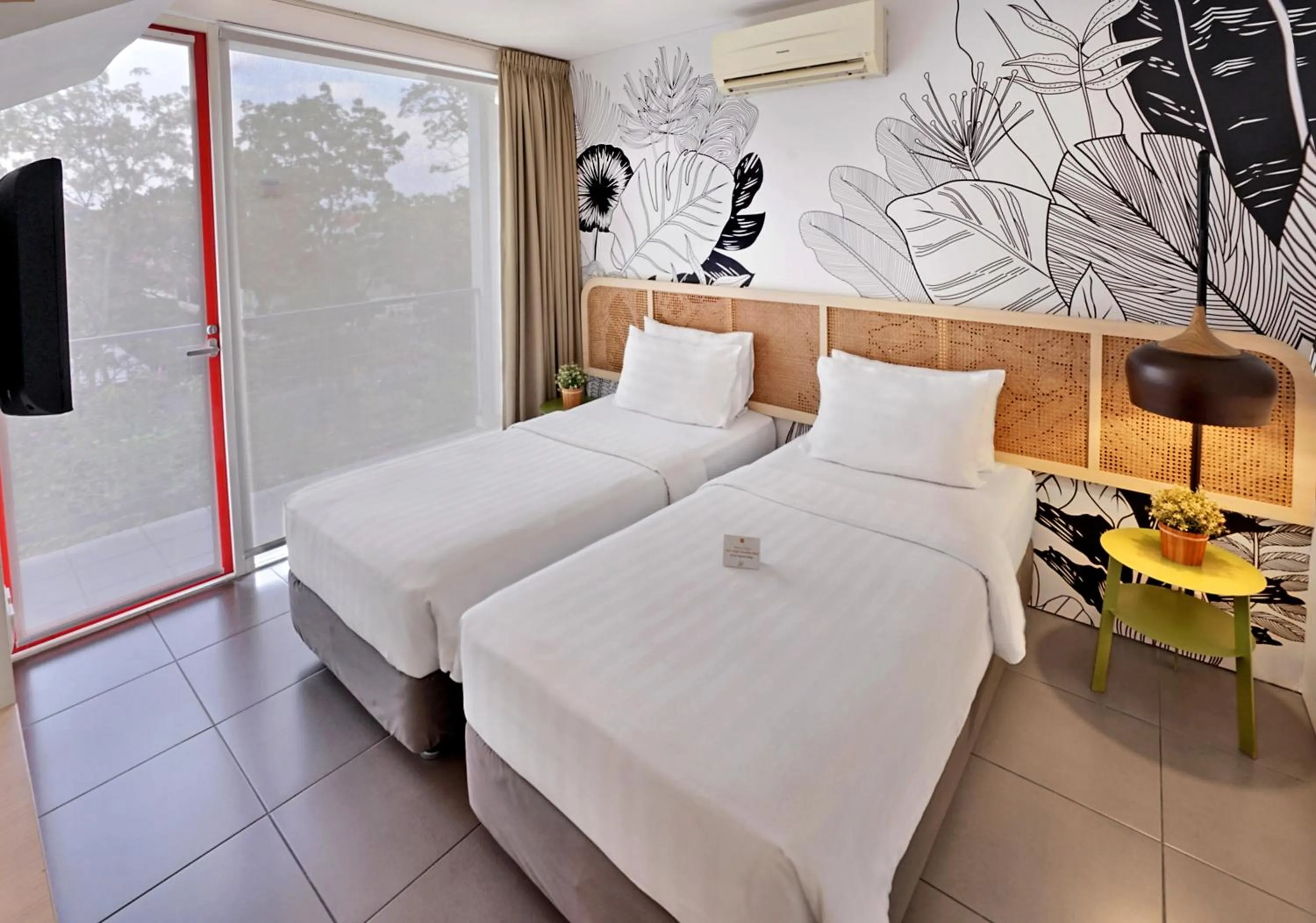 Bed in Malaka Hotel Bandung