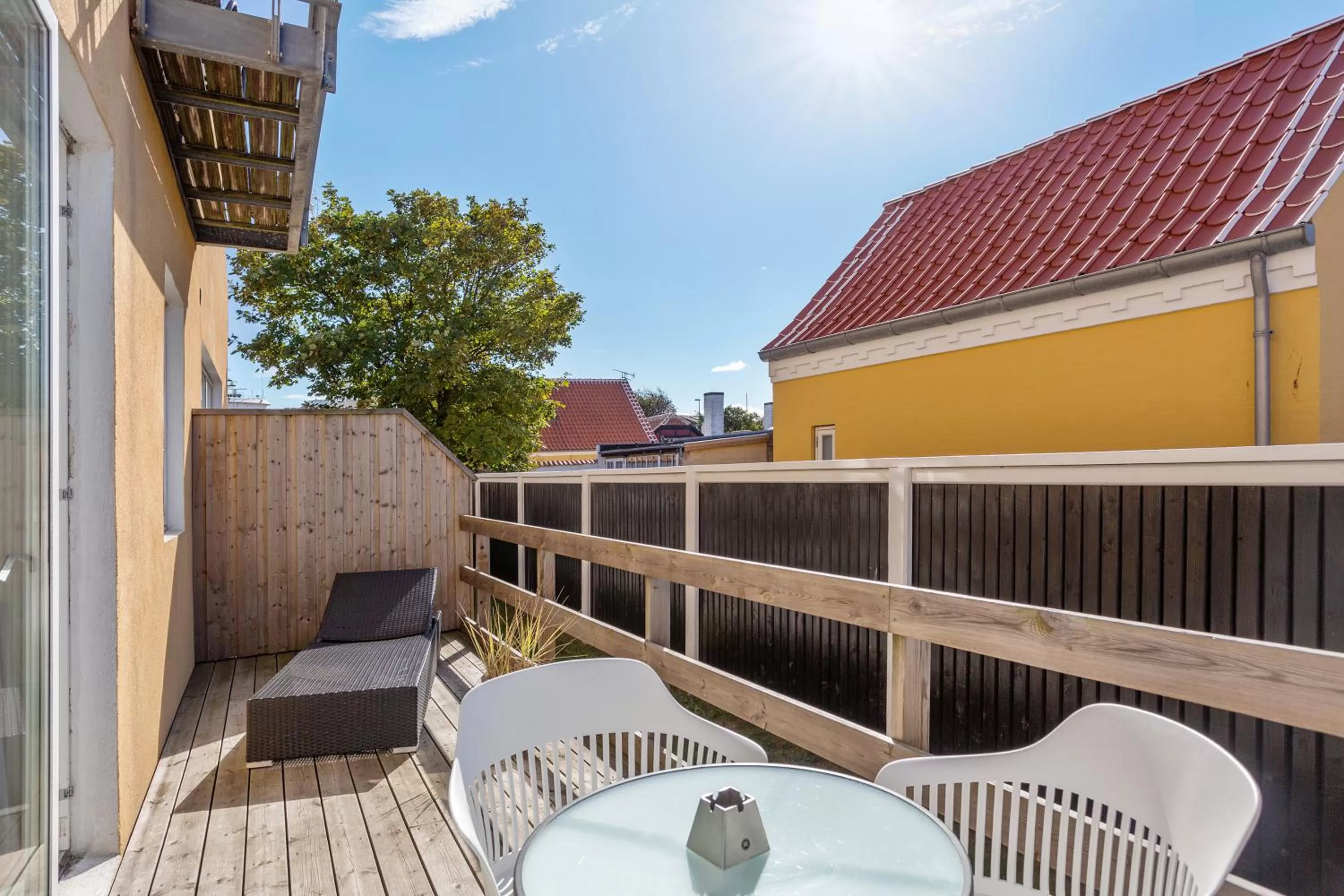Patio in Skagen Harbour Hotel