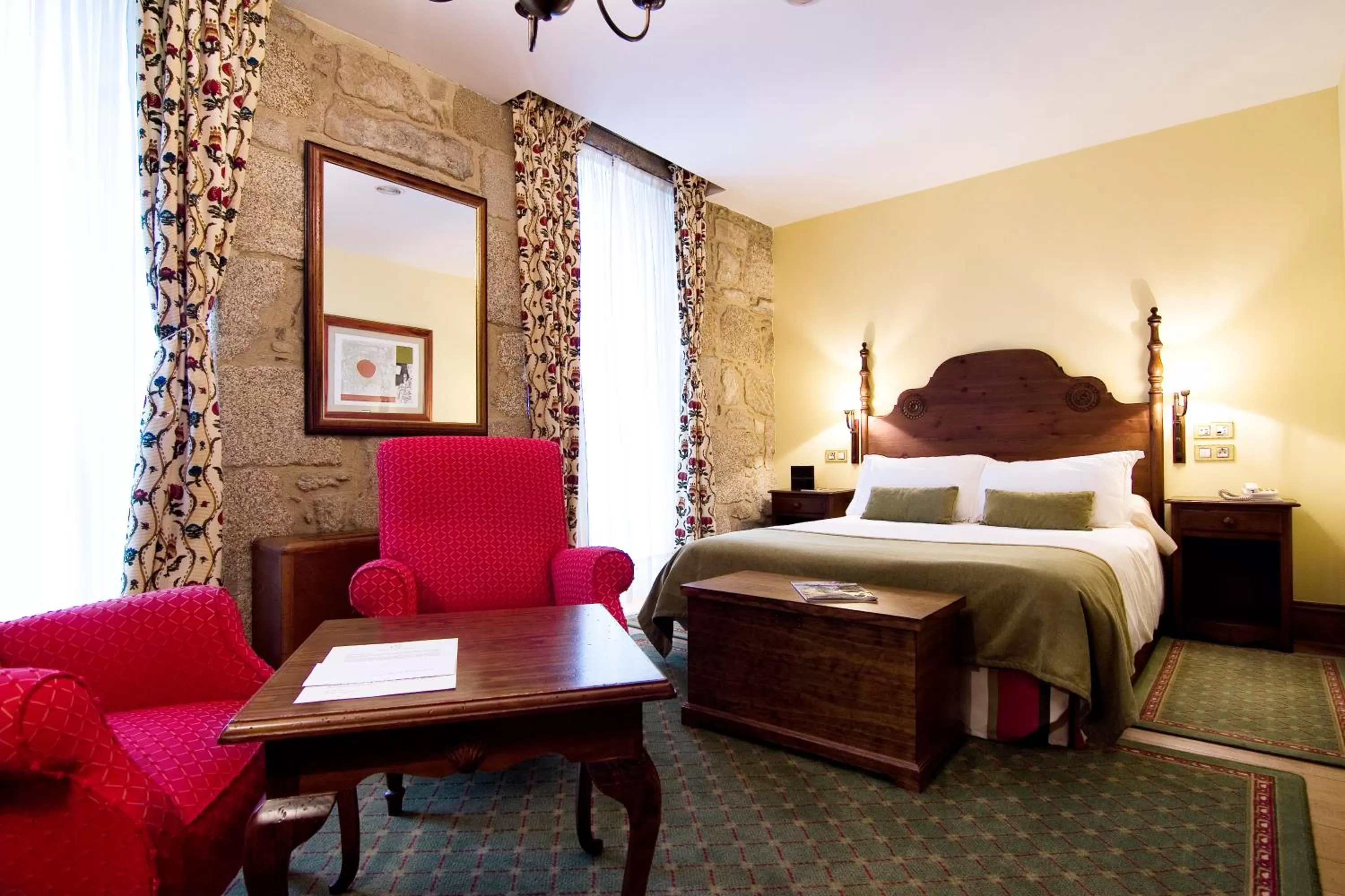 Photo of the whole room, Bed in Hotel Virxe da Cerca by Pousadas de Compostela