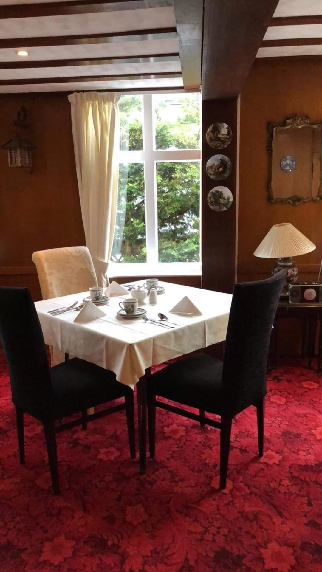 Dining area in Gable End Hotel