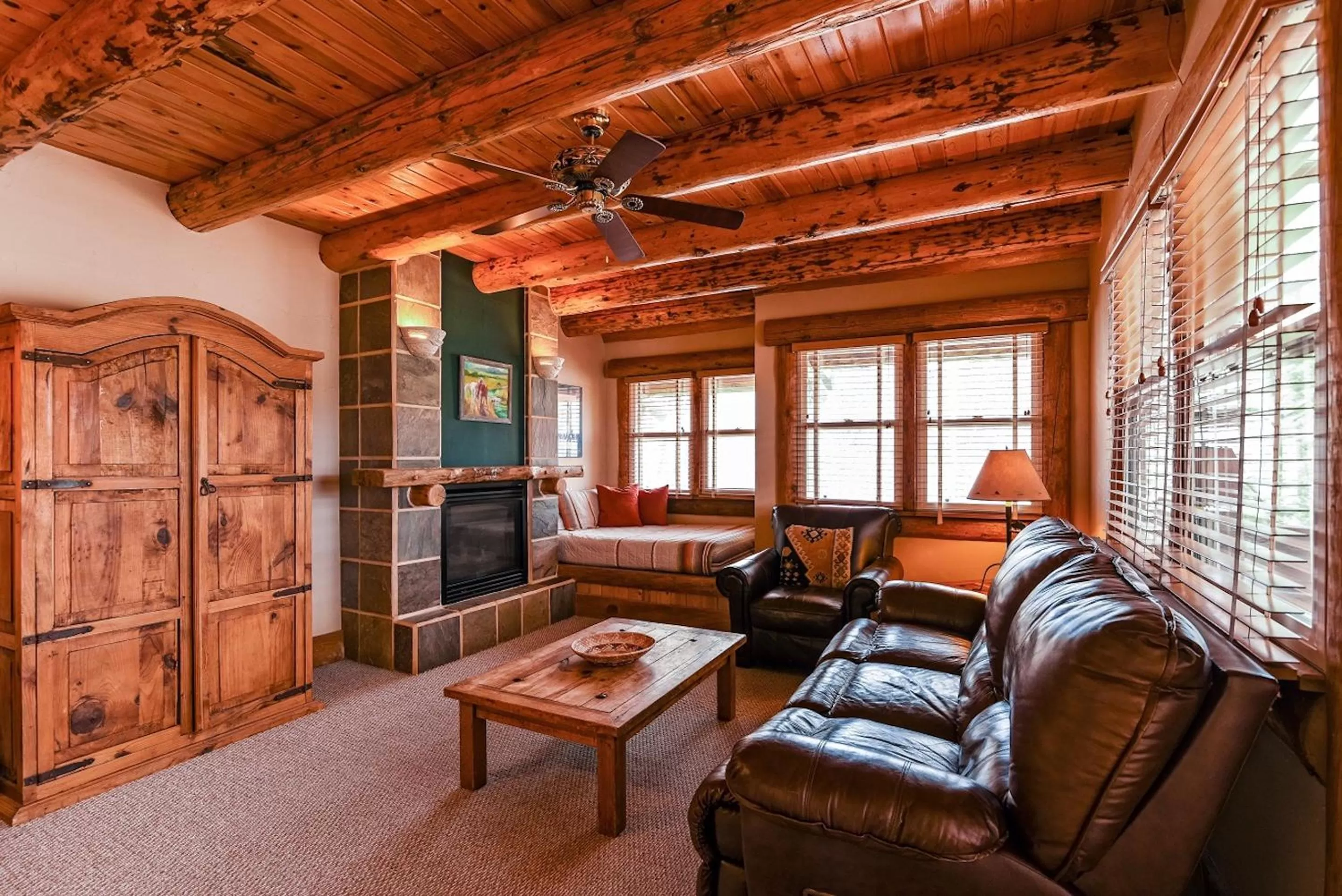 Seating area in Chipeta Lodge