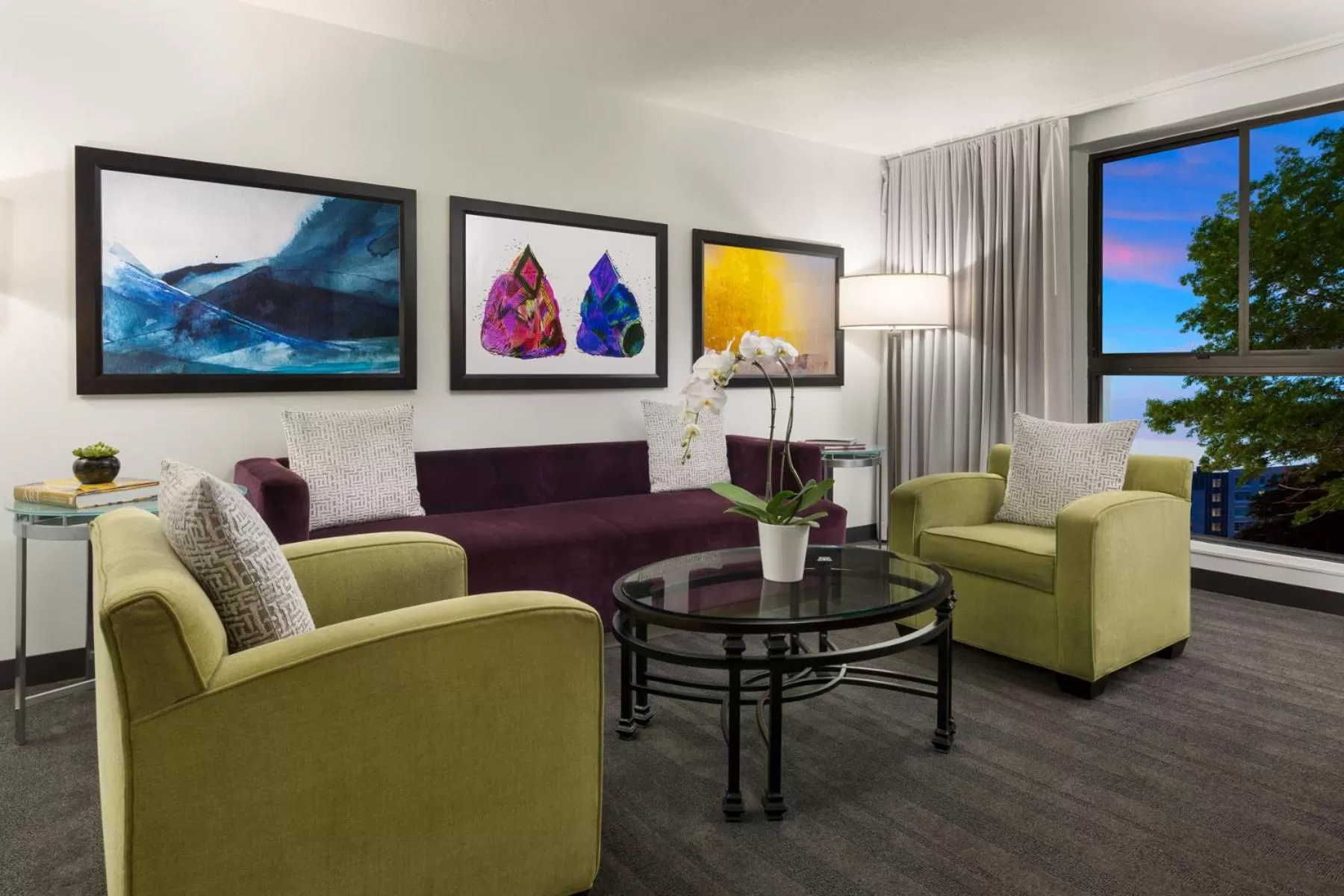 Living room in Studio Allston Hotel Boston