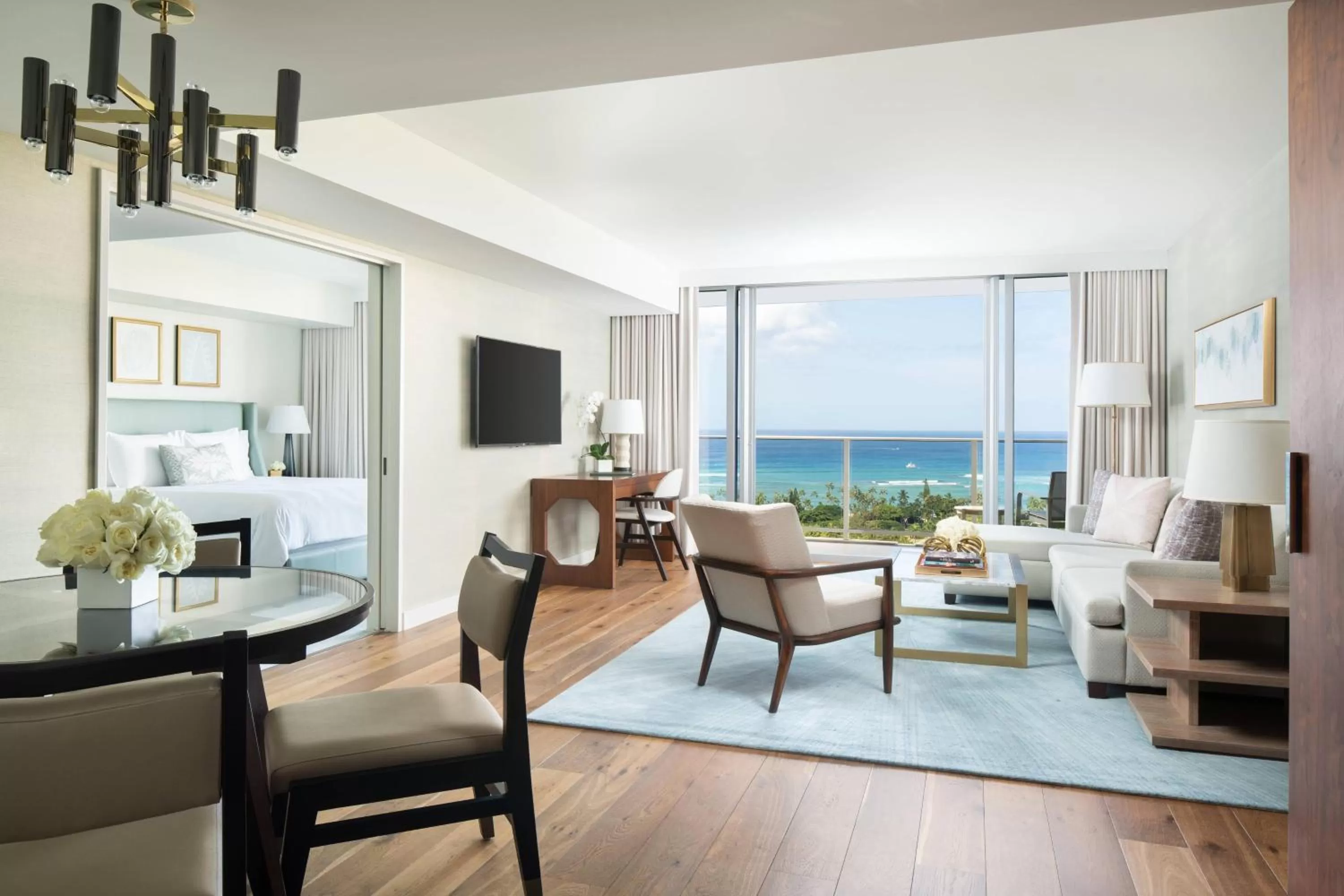 Grand One Bedroom Suite with Ocean View in The Ritz-Carlton Residences, Waikiki Beach Hotel
