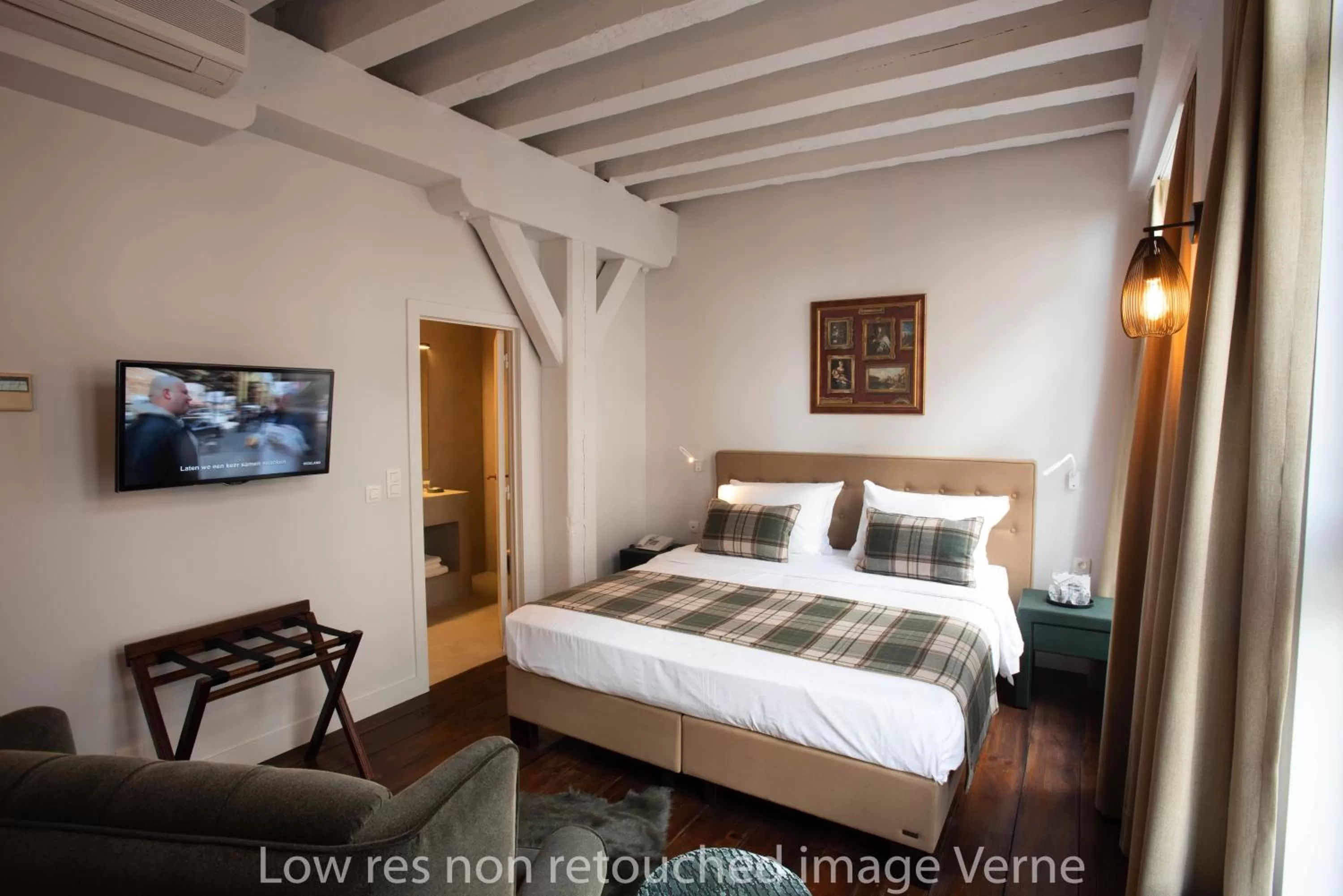 Bed in Hotel 'T Sandt