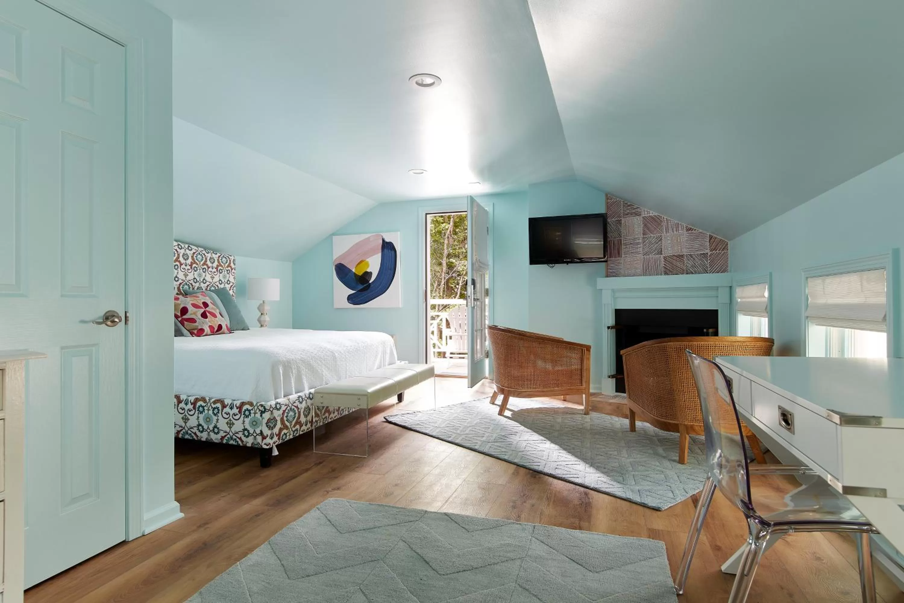 Bed in The Cornell Inn, Lenox & The Berkshires