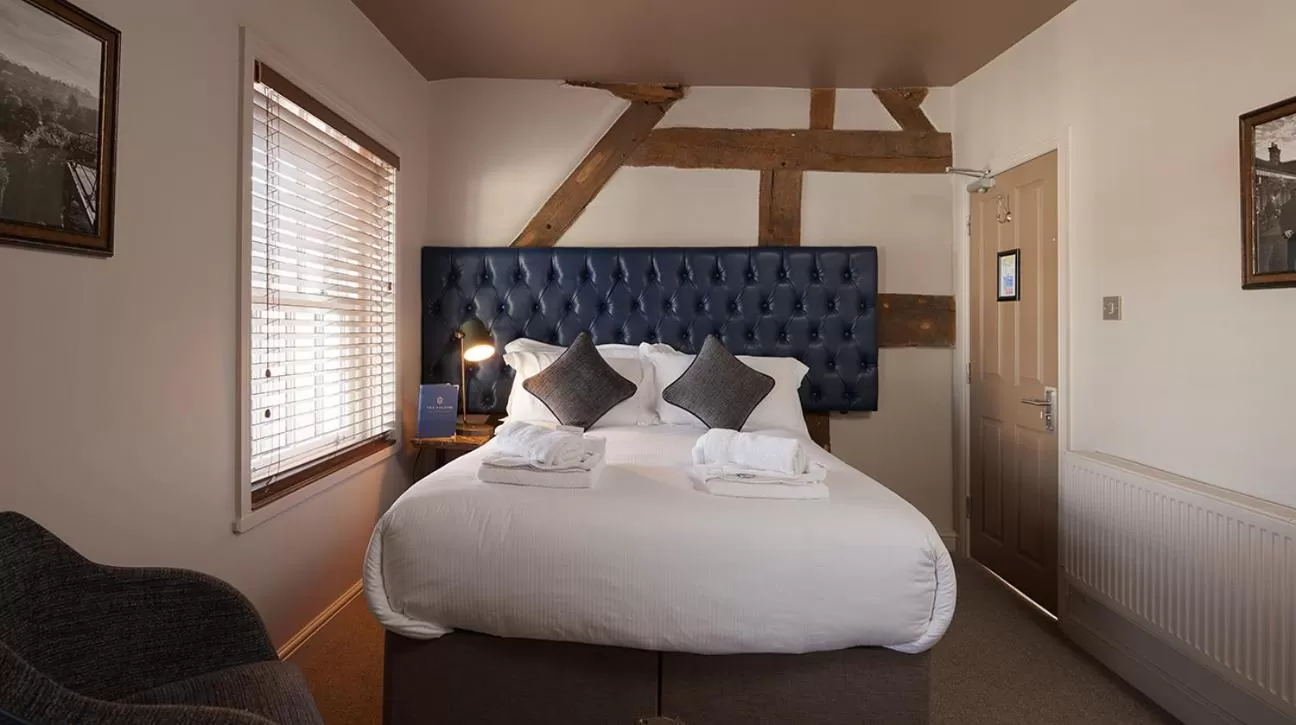 Bed in The Falcon Hotel