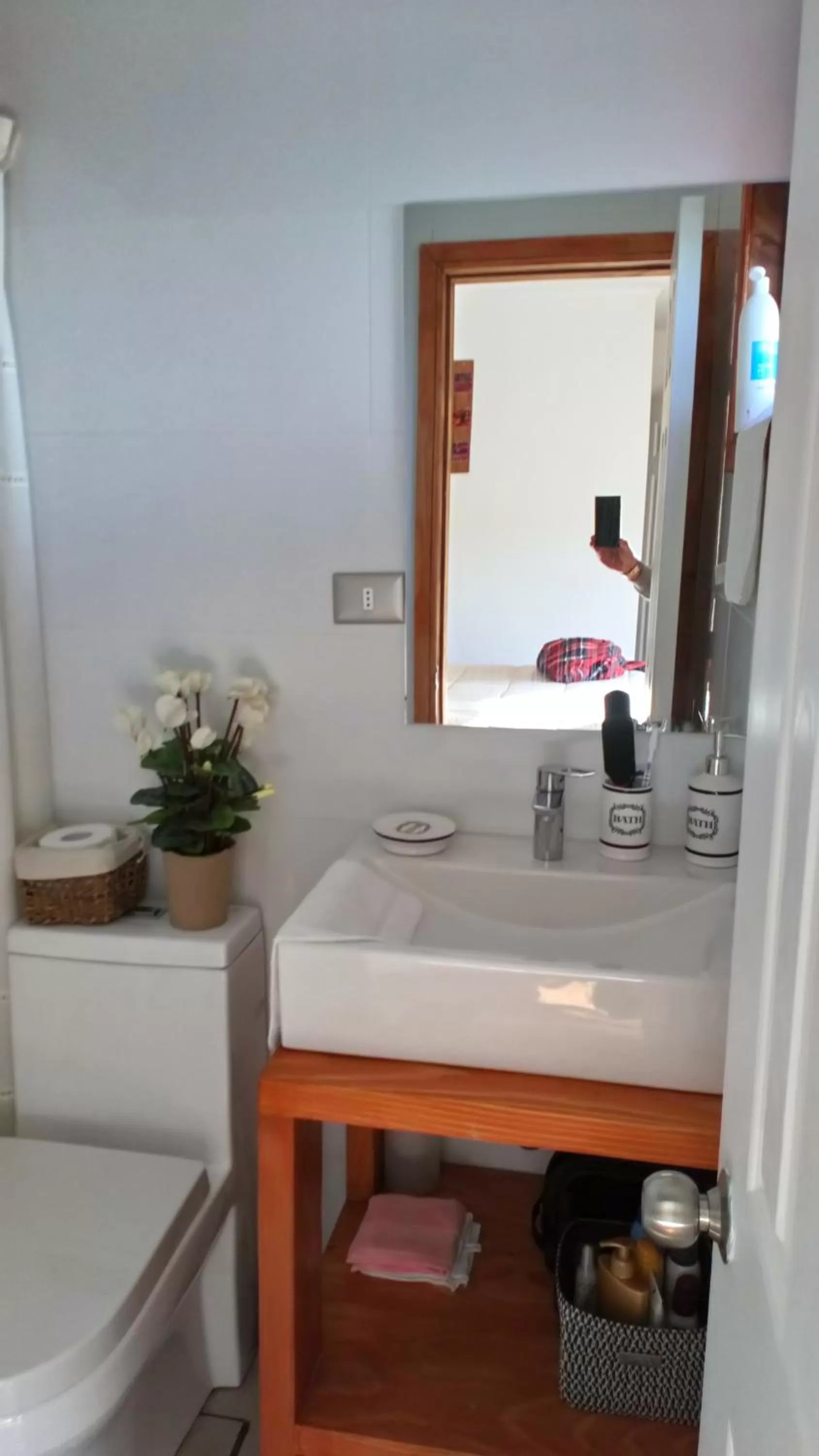 Bathroom in Hostal Parcela 47 villarrica