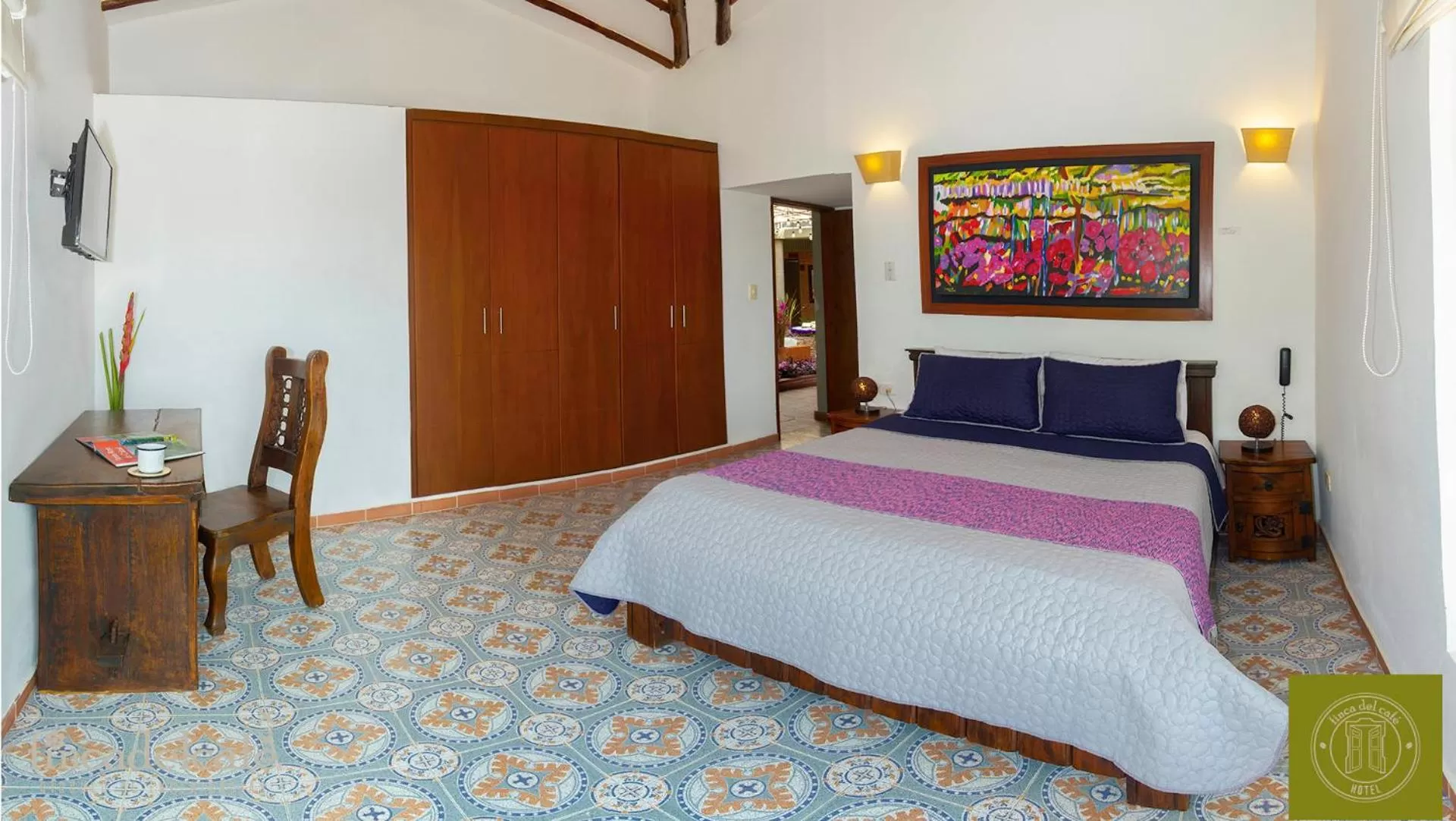 Photo of the whole room, Bed in Finca del Café - Casa Typica