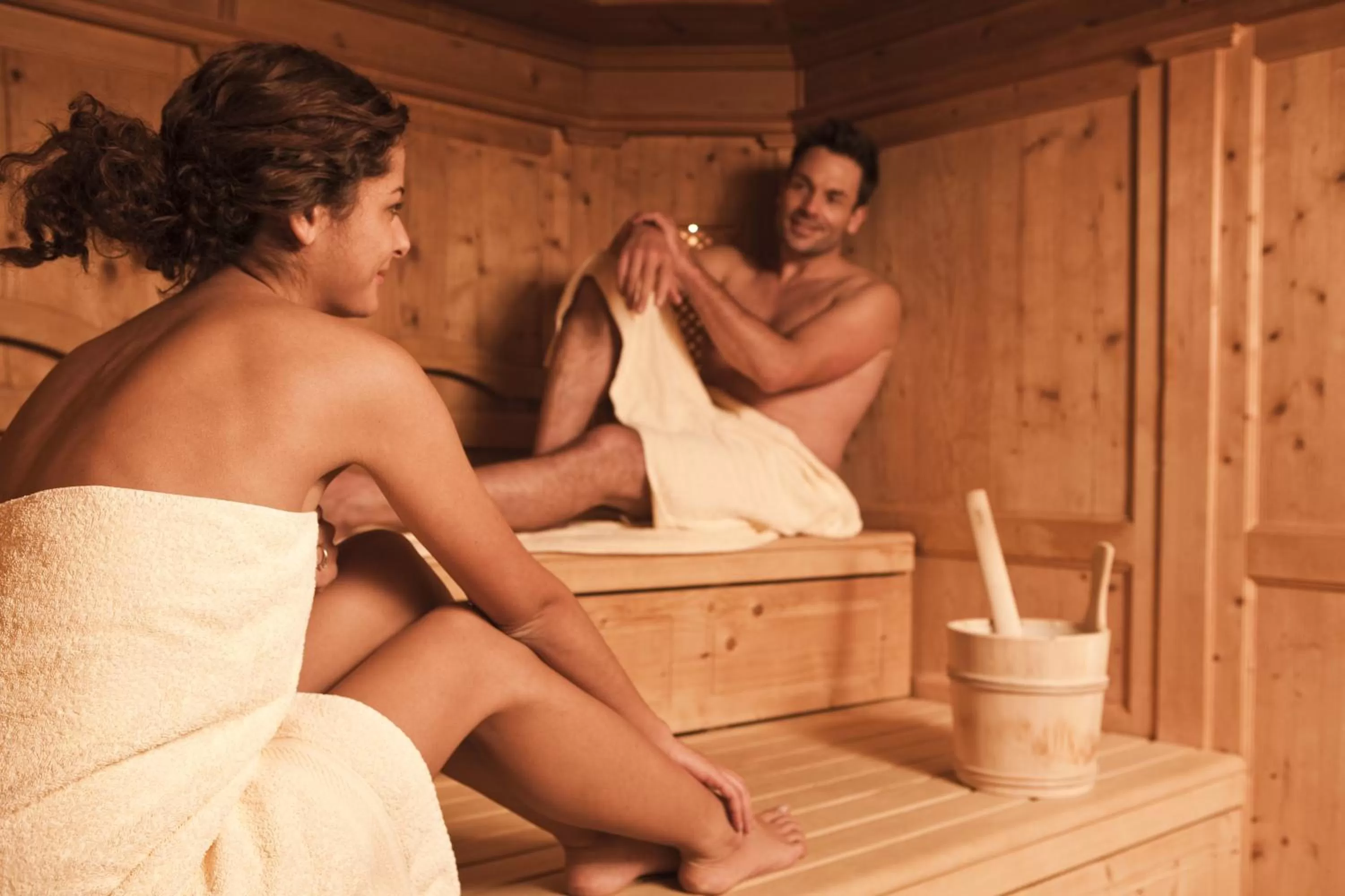 Sauna, Guests in Das Reisch