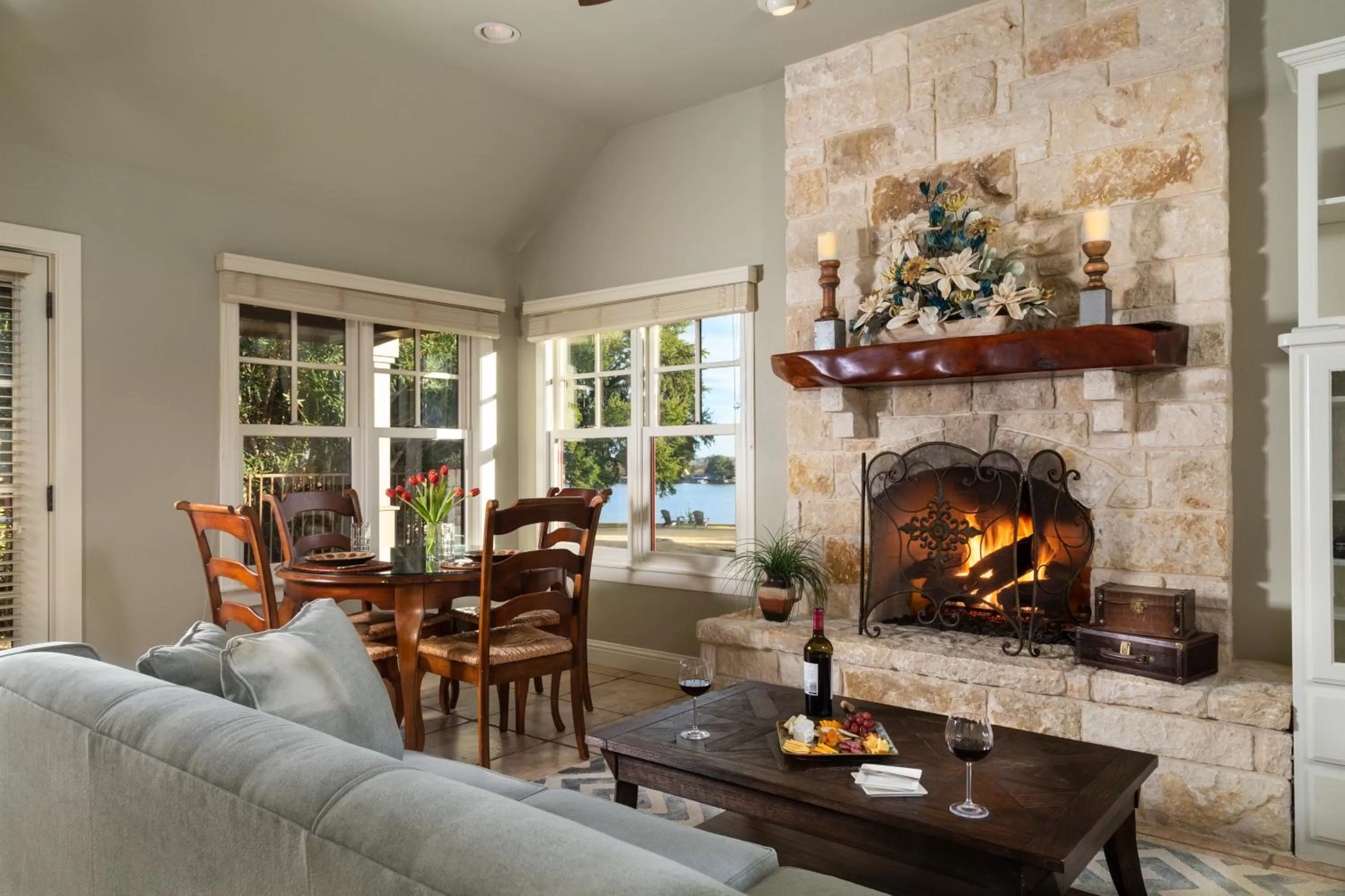 Seating area in Inn on Lake Granbury a Boutique Hotel