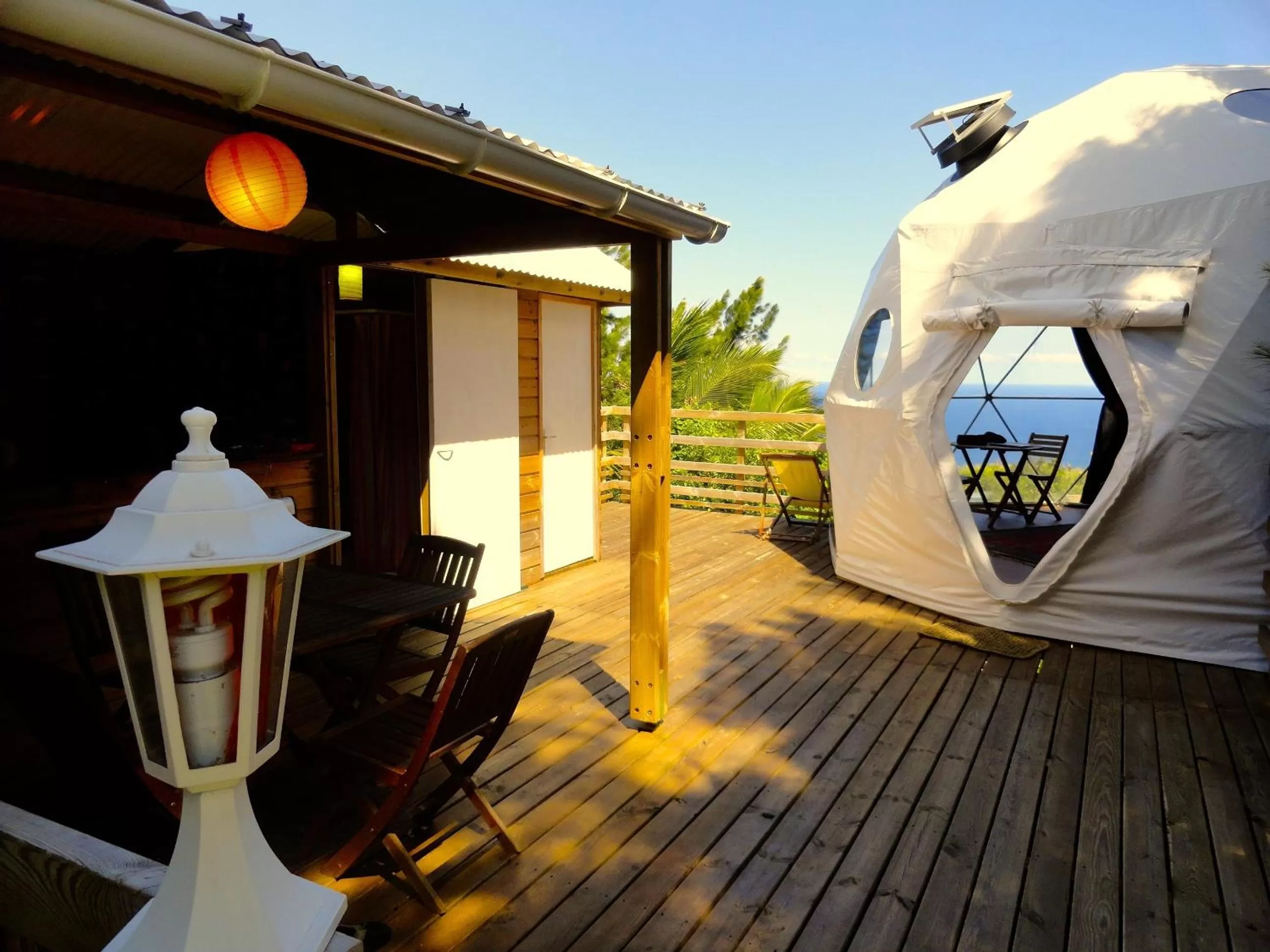 Patio in Bubble Dome Village