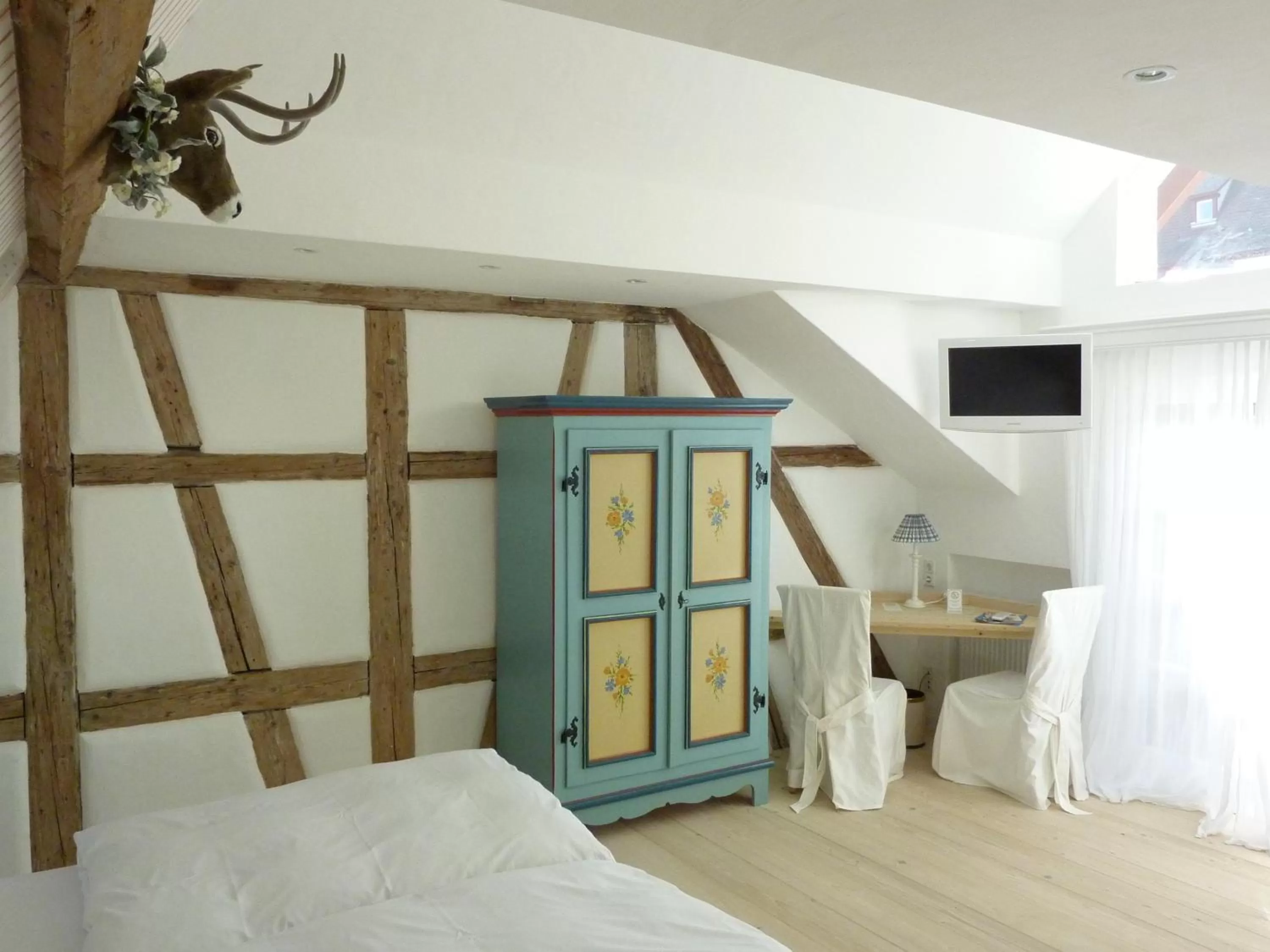 Bedroom, Bed in Boutique Hotel am Rathaus - Reblaus