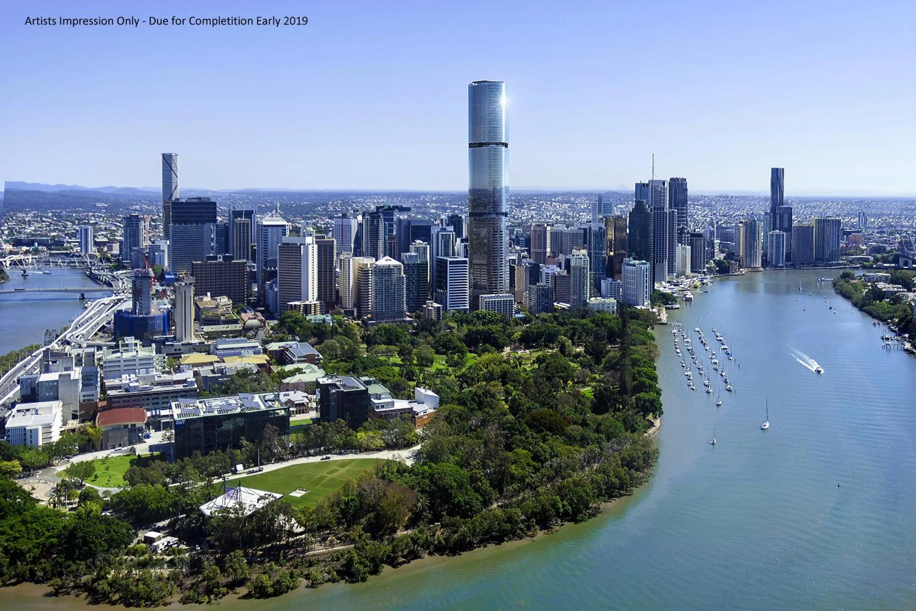 Bird's eye view in Brisbane Skytower by CLLIX