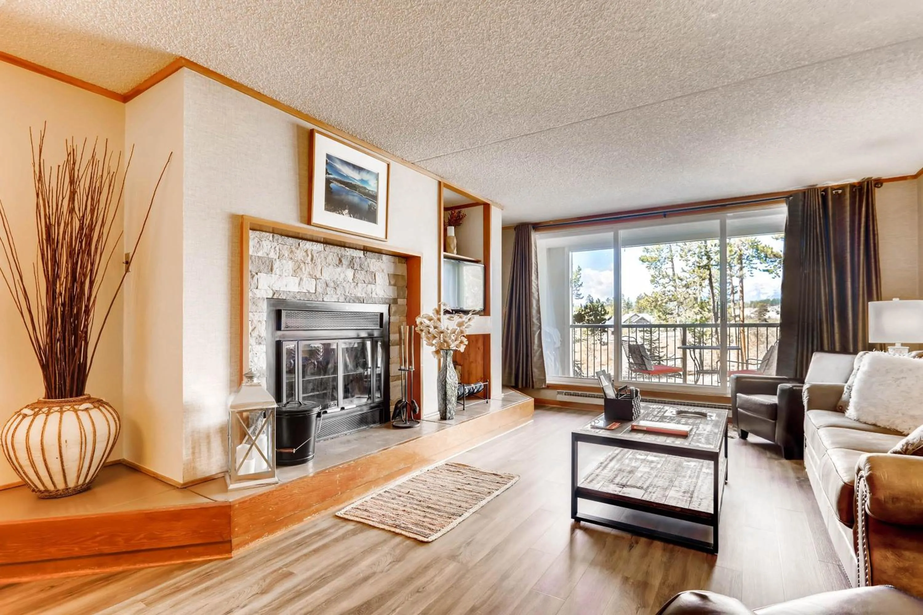 Living room in Evergreen Condominiums by Vail Resorts