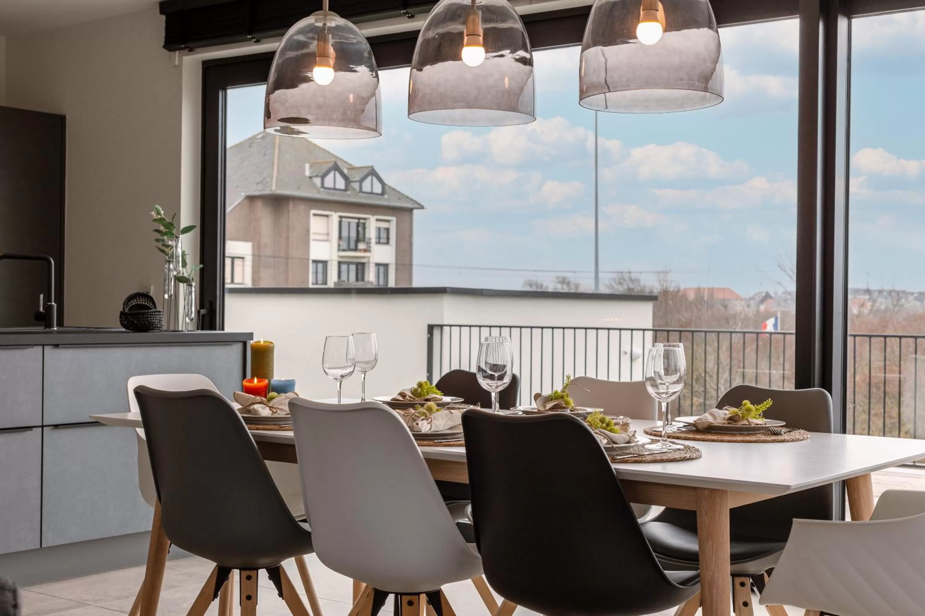 Dining area in Whaaw Westende-bad